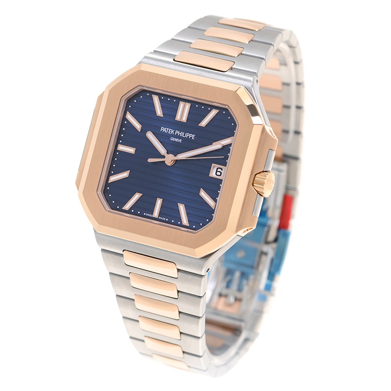 Cubitus Date Rose Gold & Steel Blue Dial 45mm Product Image 2