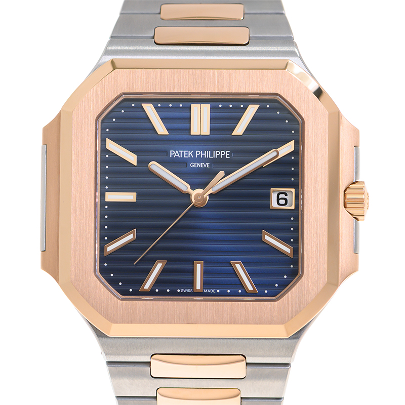 Cubitus Date Rose Gold & Steel Blue Dial 45mm Product Image 3