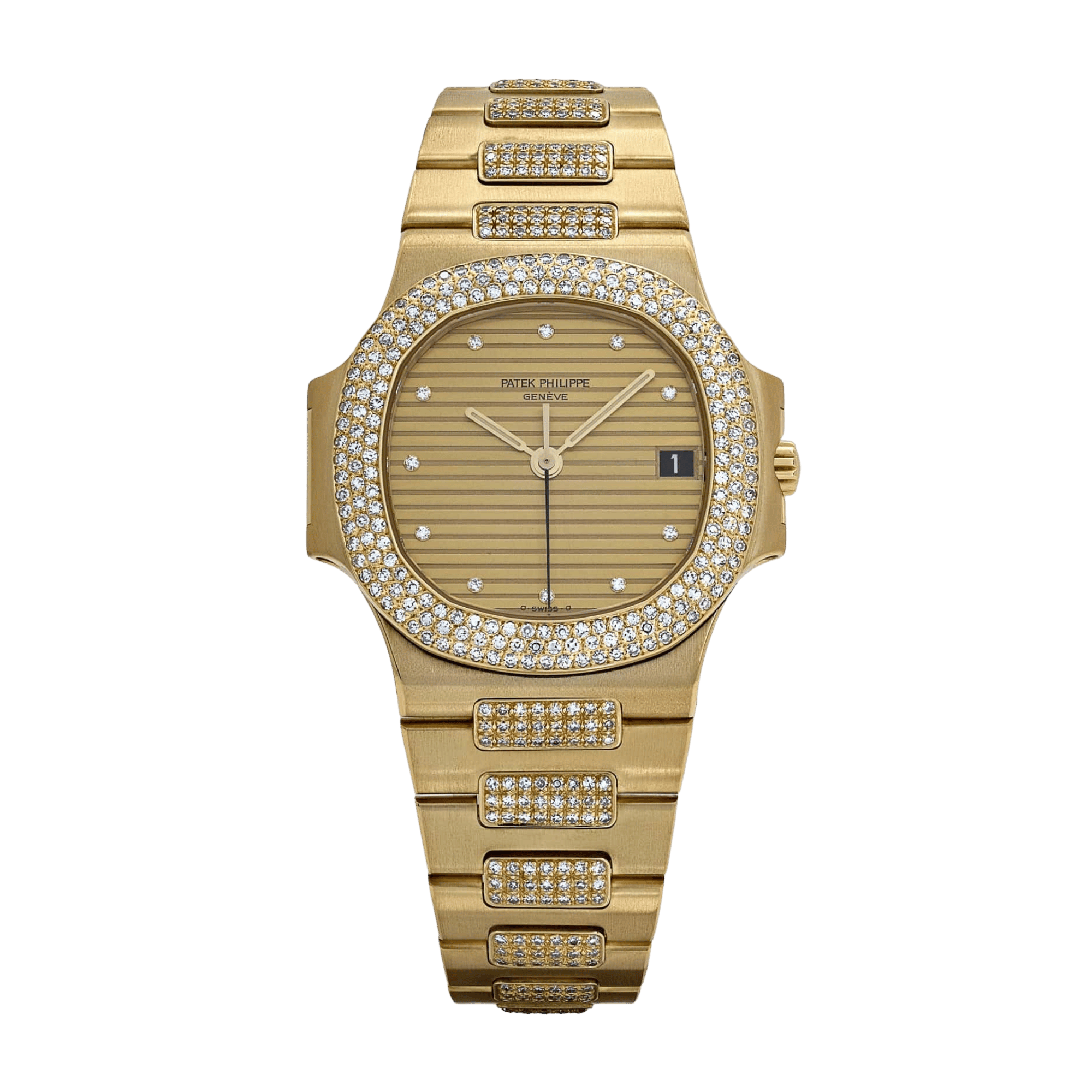 Vintage Nautilus Yellow Gold Diamond Gold Dial 37mm Product Image