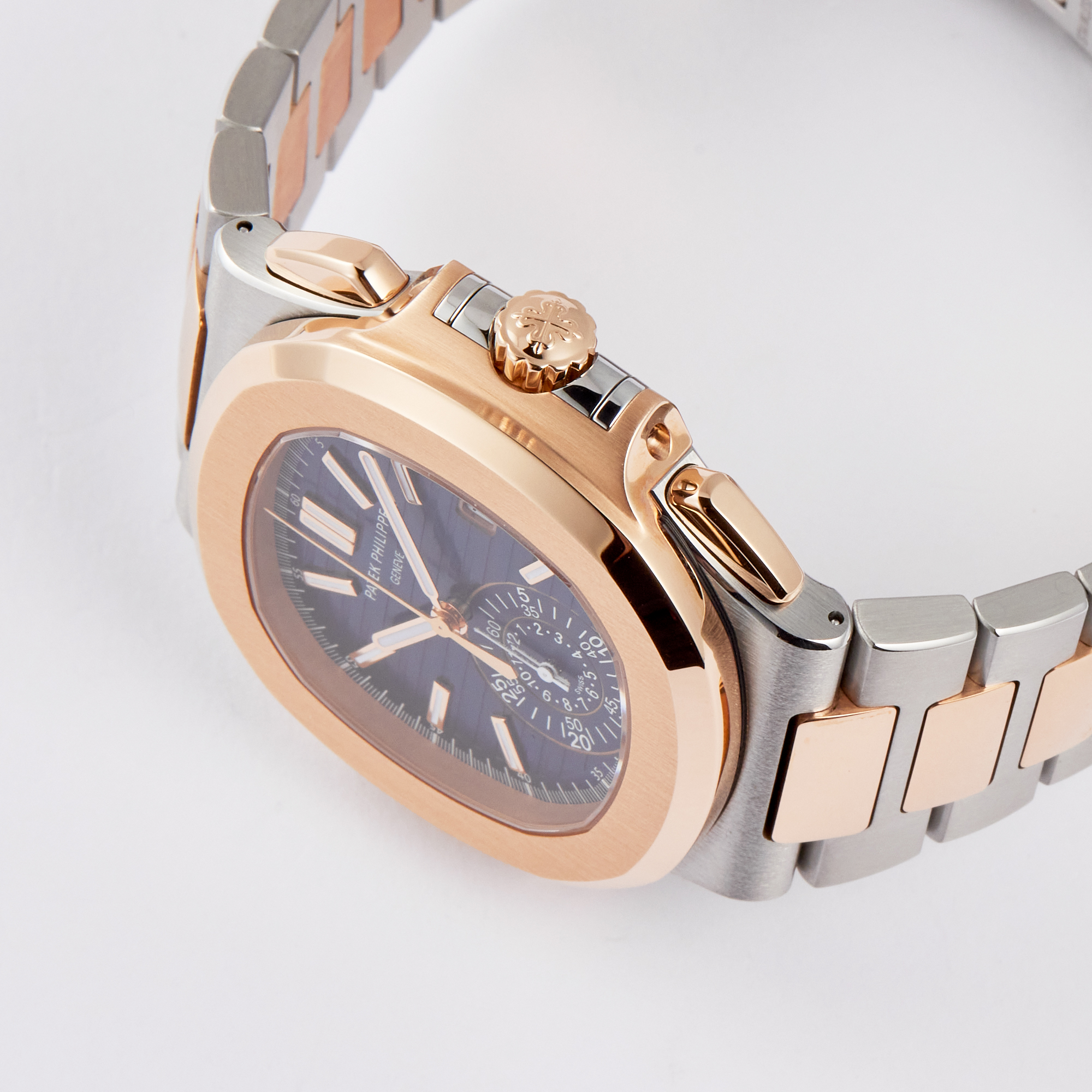 Nautilus Chronograph Rose Gold & Steel Blue Dial 40mm Product Image 2