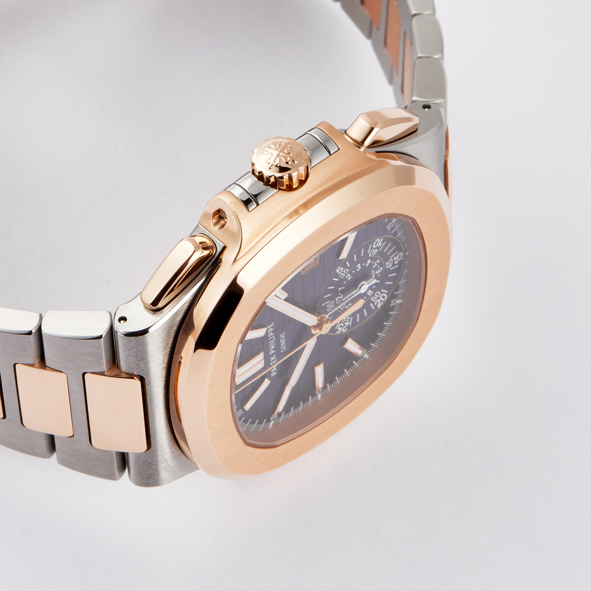 Nautilus Chronograph Rose Gold & Steel Blue Dial 40mm Product Image 3