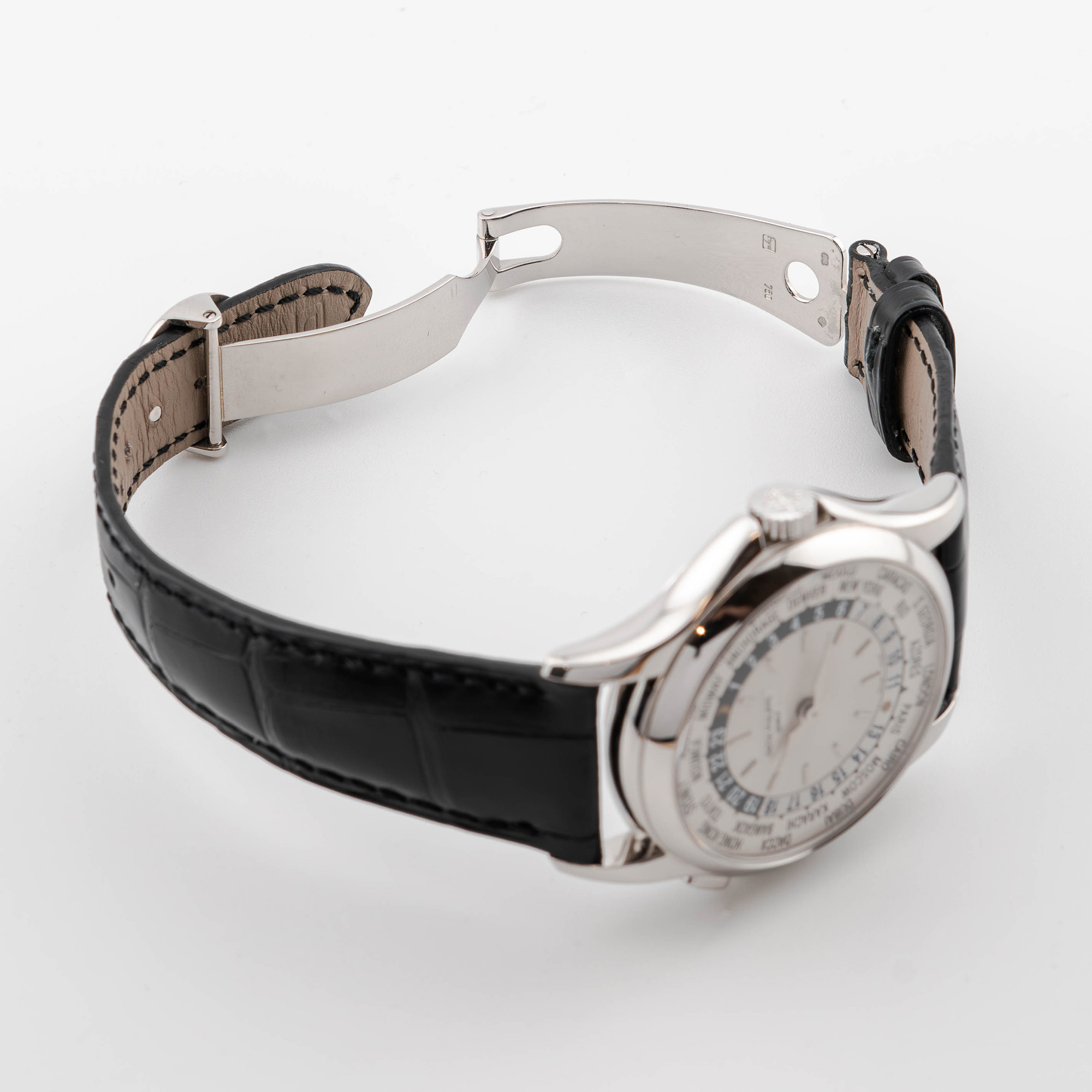 World Time White Gold Silver Dial 37mm Product Image 8