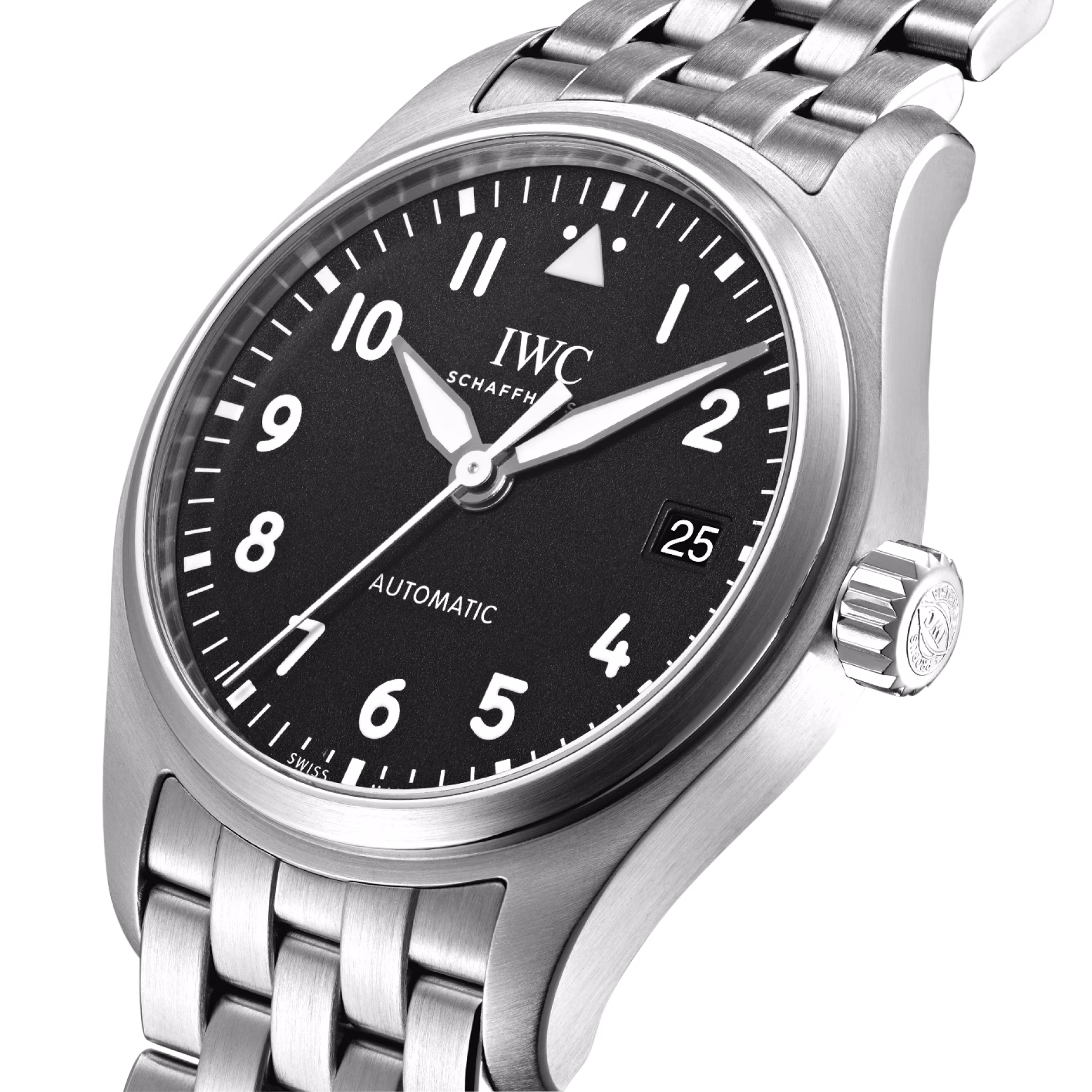 Pilot's Watch Steel Black Dial 36mm Product Image 1
