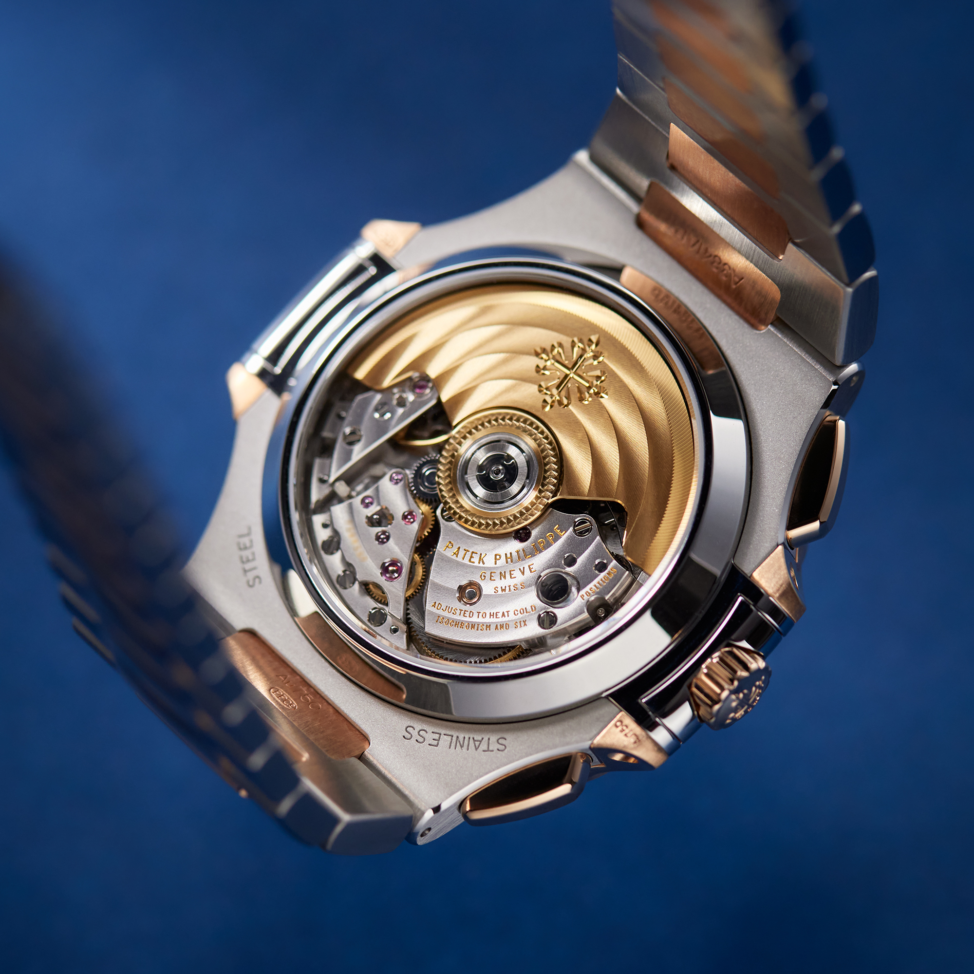 Nautilus Chronograph Rose Gold & Steel Blue Dial 40mm Product Image