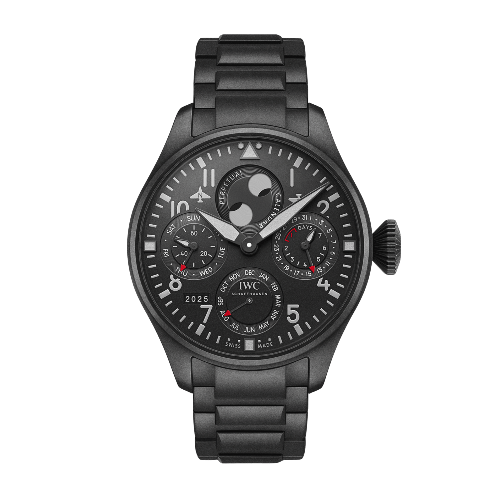 Big Pilot's Watch Perpetual Calendar Top Gun Ceratanium Black Dial 46mm Product Image
