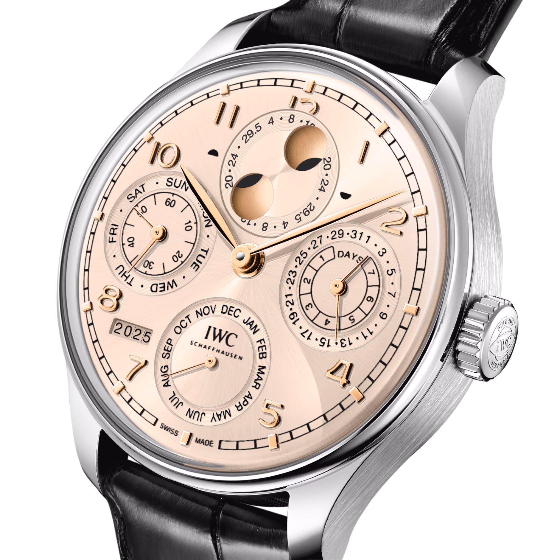 Portugieser Perpetual Calendar White Gold Beige Dial 44mm Product Image 1