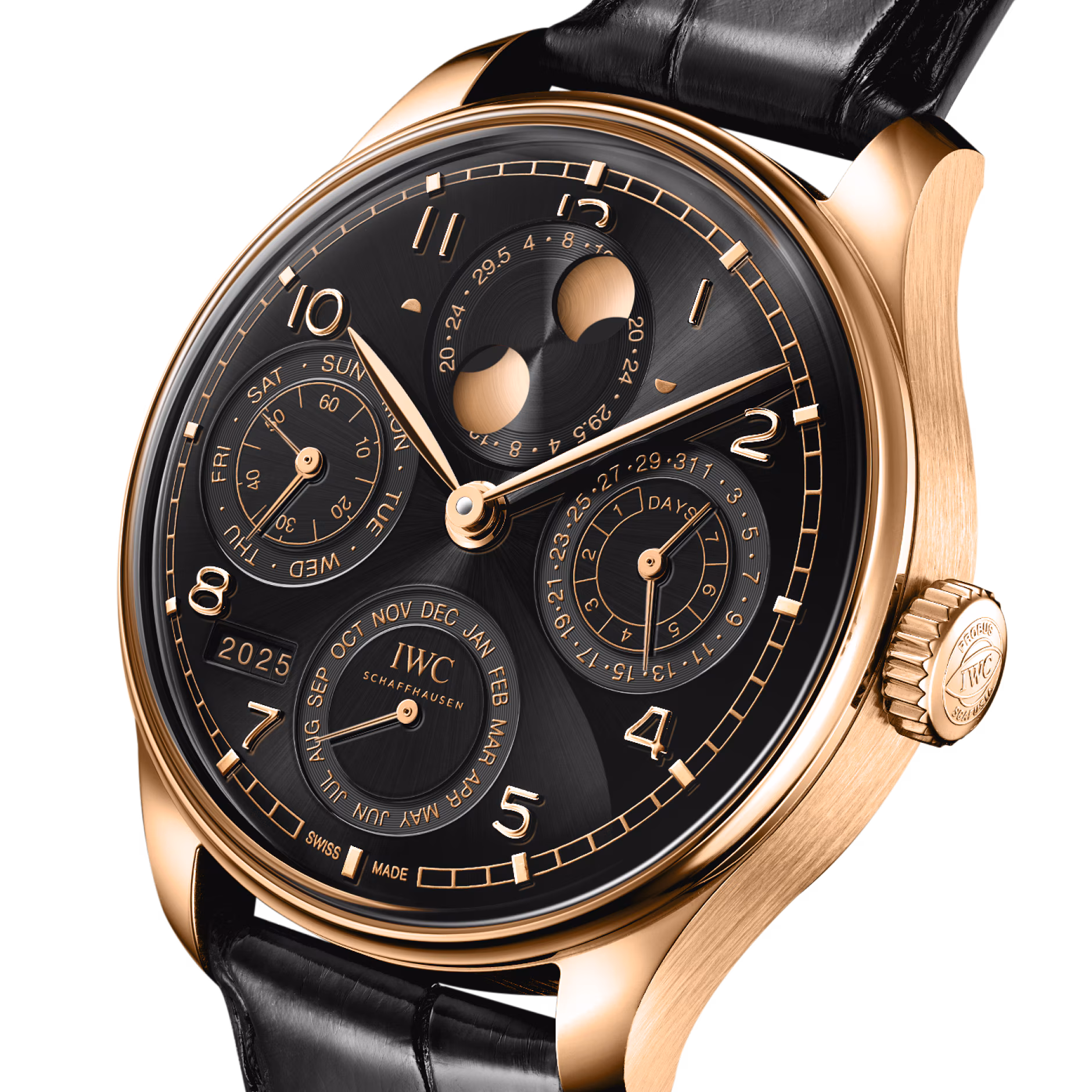 Portugieser Perpetual Calendar Armour Gold Black Dial 44mm Product Image 1