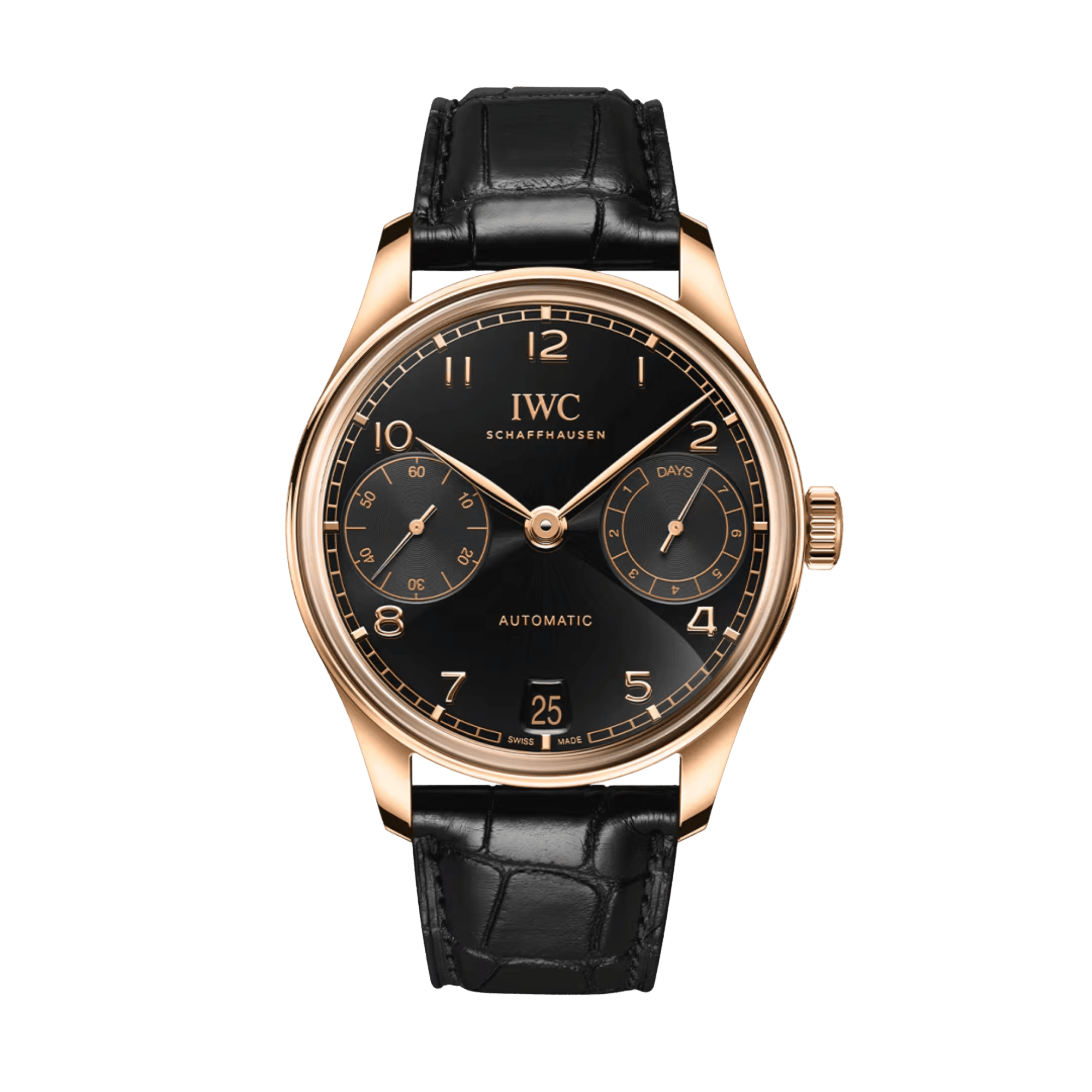 Portugieser Rose Gold Black Dial 42mm Product Image