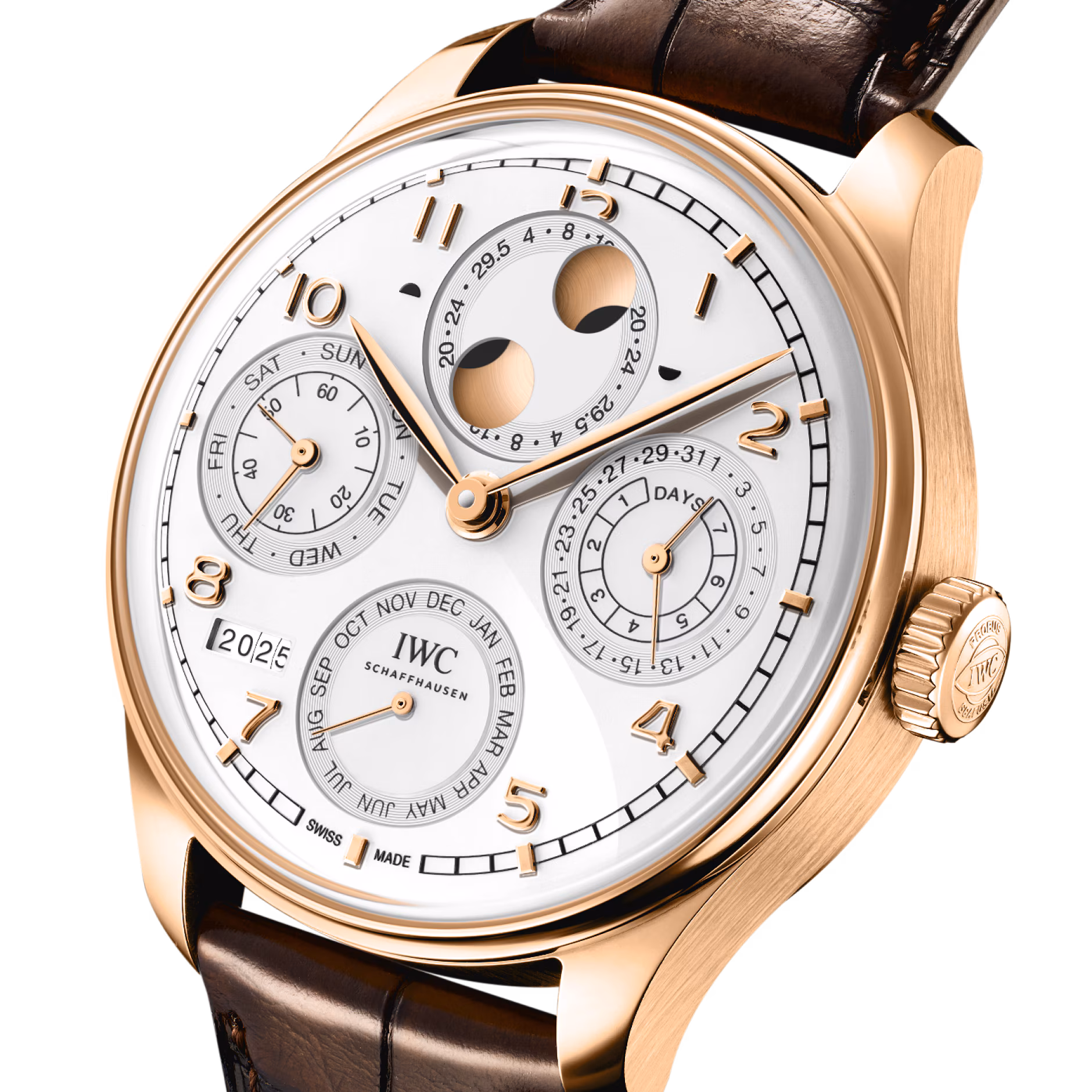 Portugieser Perpetual Calendar Armour Gold Silver Dial 44mm Product Image 1