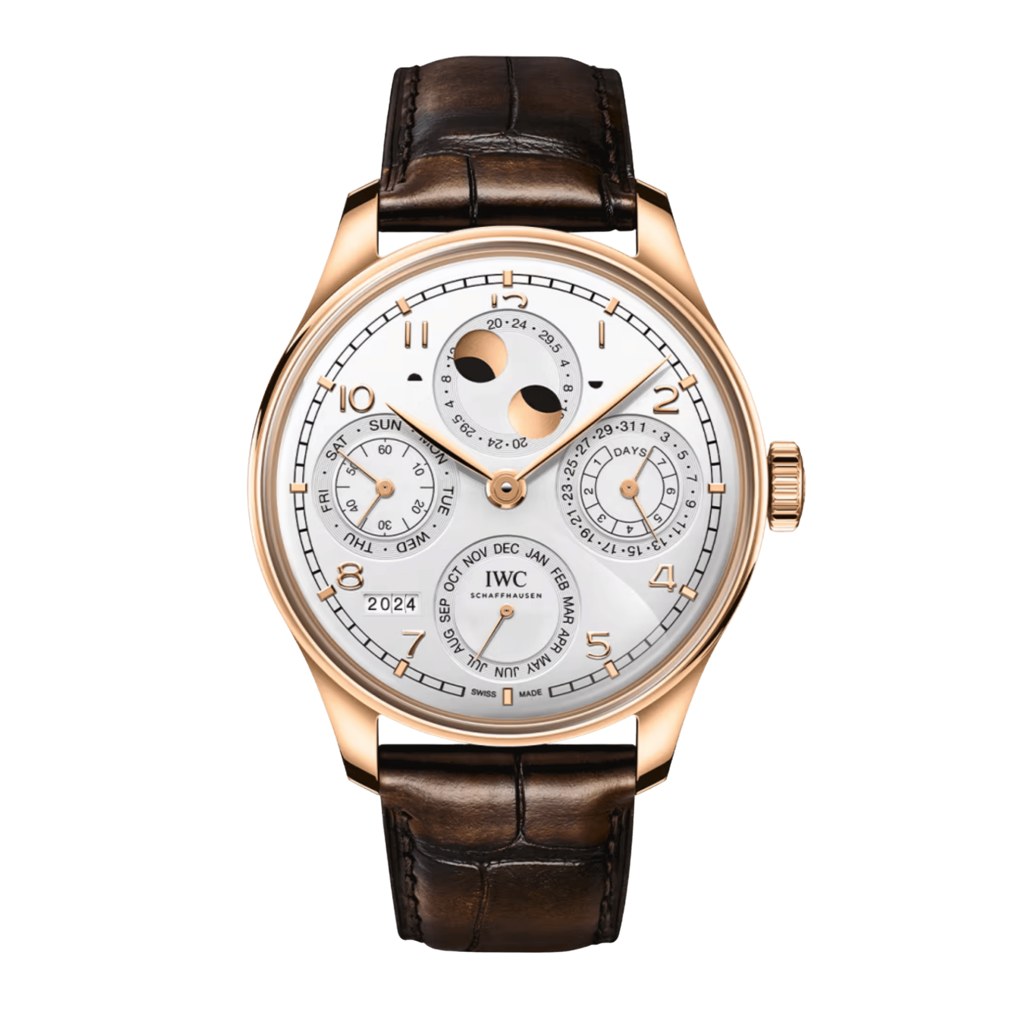 Portugieser Perpetual Calendar Armour Gold Silver Dial 44mm Product Image 5