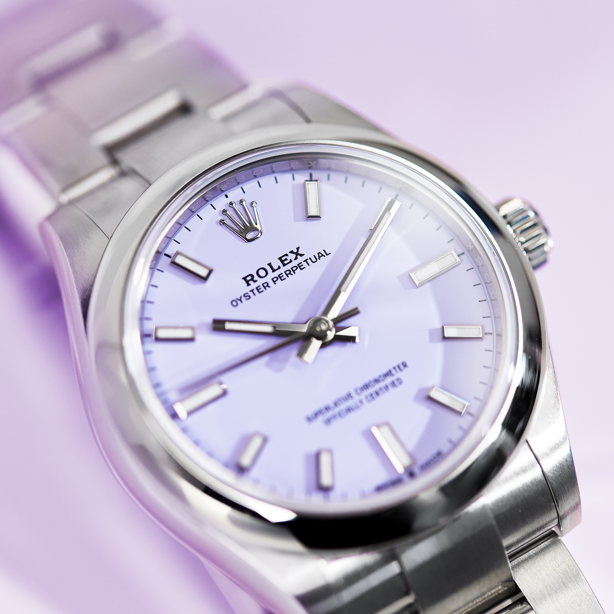 Oyster Perpetual Steel Lavender Dial 31mm Product Image 8