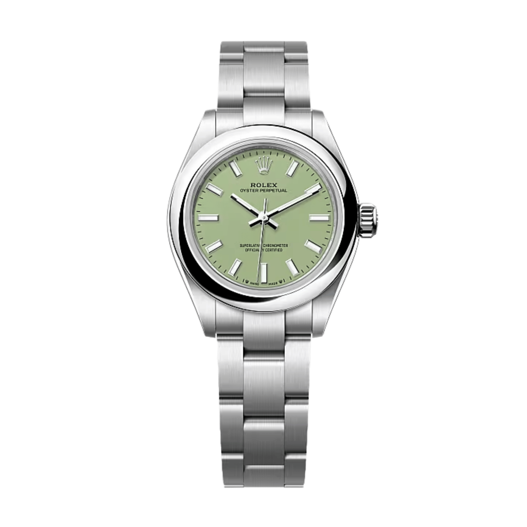 Oyster Perpetual Steel Pistachio Dial 28mm Product Image