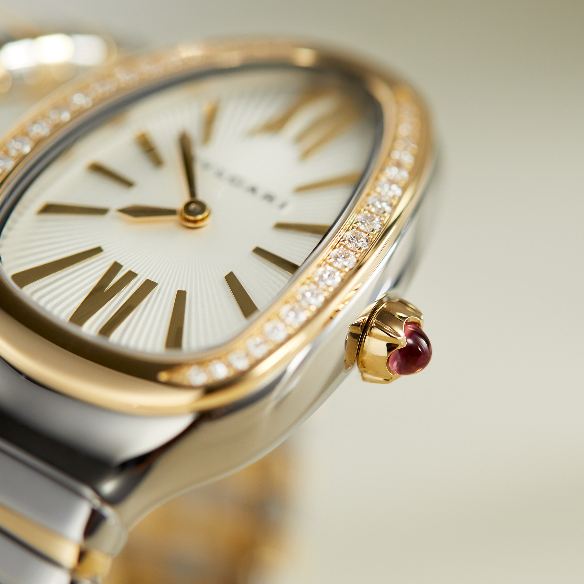 Serpenti Tubogas Double Tour Yellow Gold & Steel Silver Dial 35mm Product Image