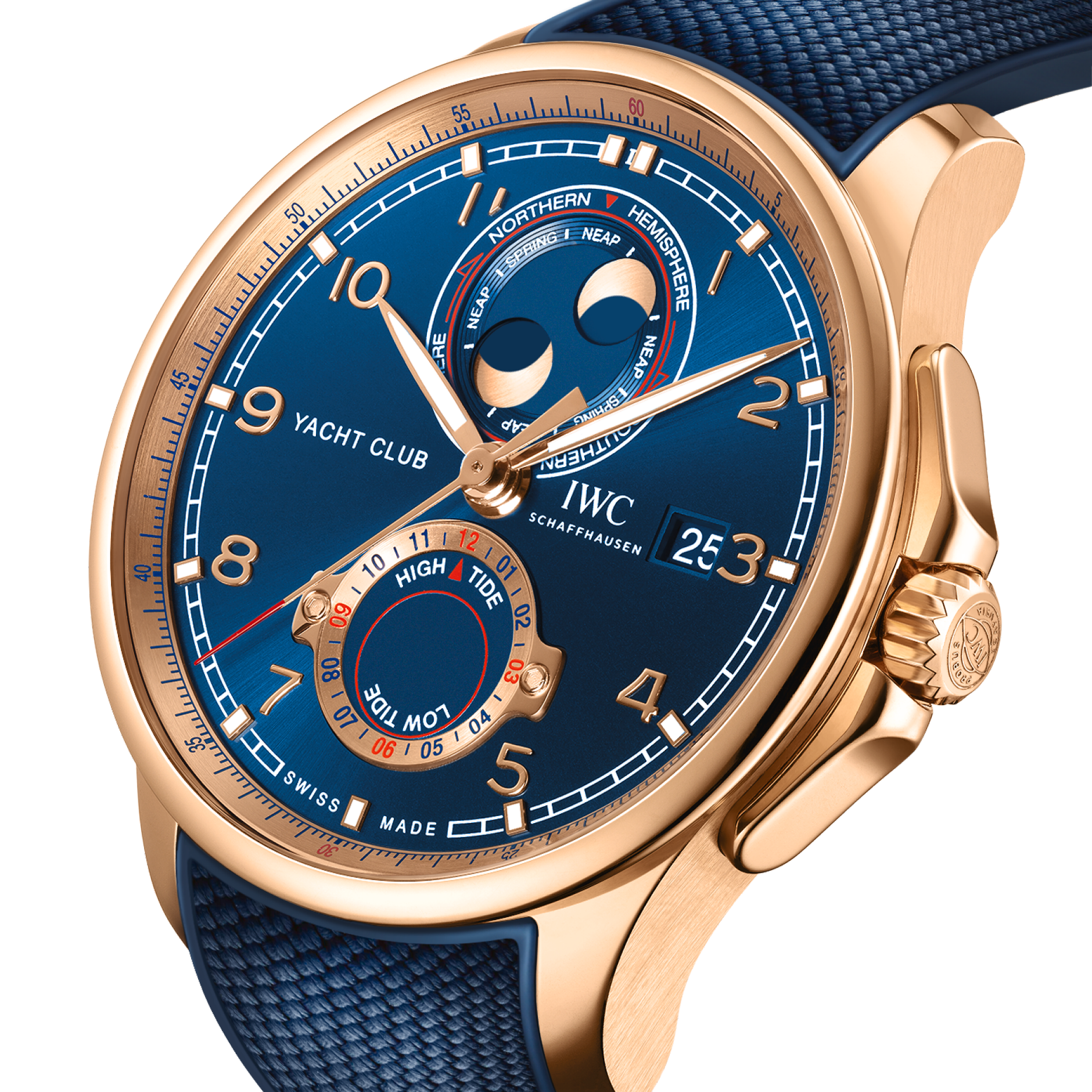 Portugieser Yacht Club "Moon & Tide" Rose Gold Blue Dial 44mm Product Image 1