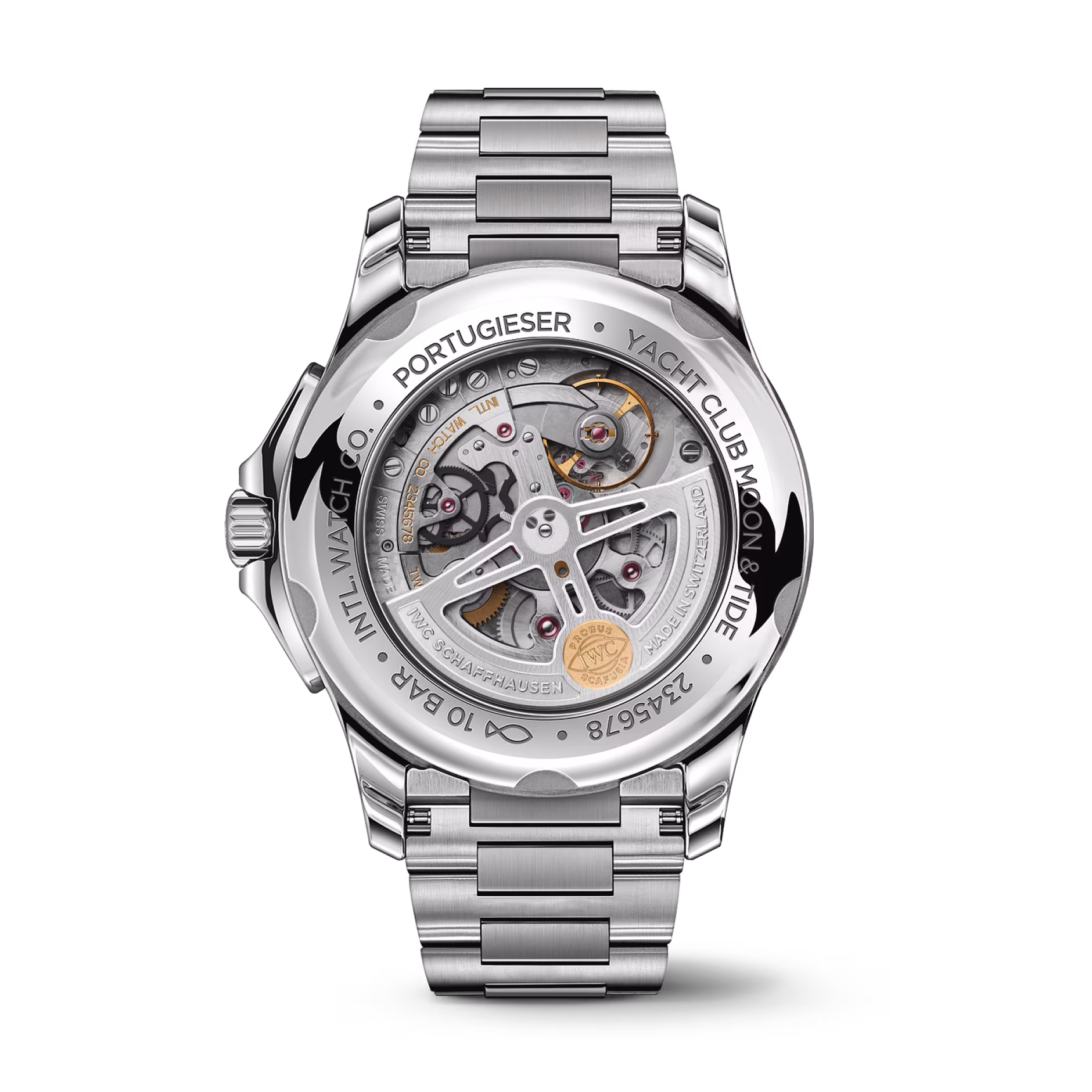 Portugieser Yacht Club "Moon & Tide" Steel Black Dial 44mm Product Image 2