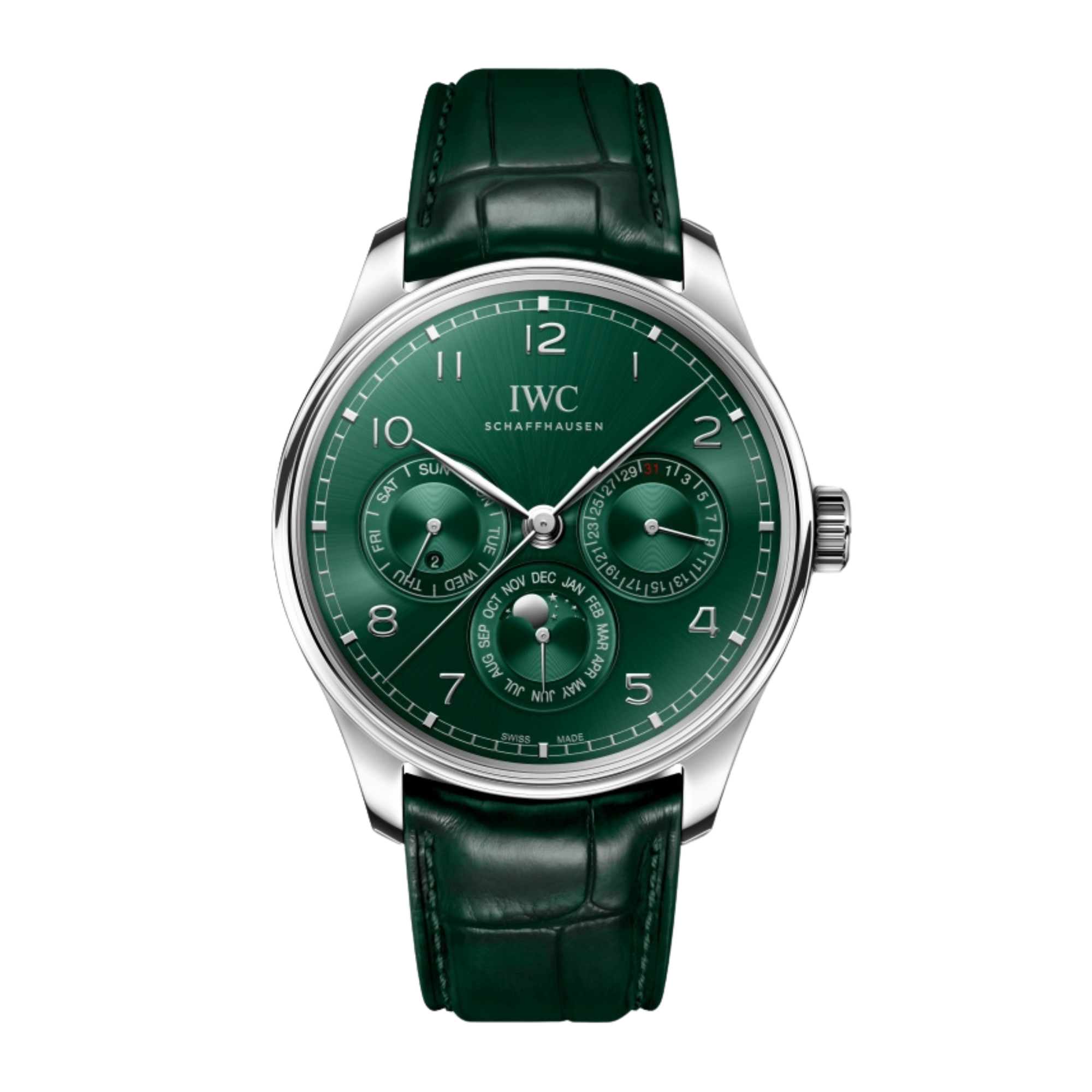 Portugieser Perpetual Calendar Steel Green Dial 42mm Product Image