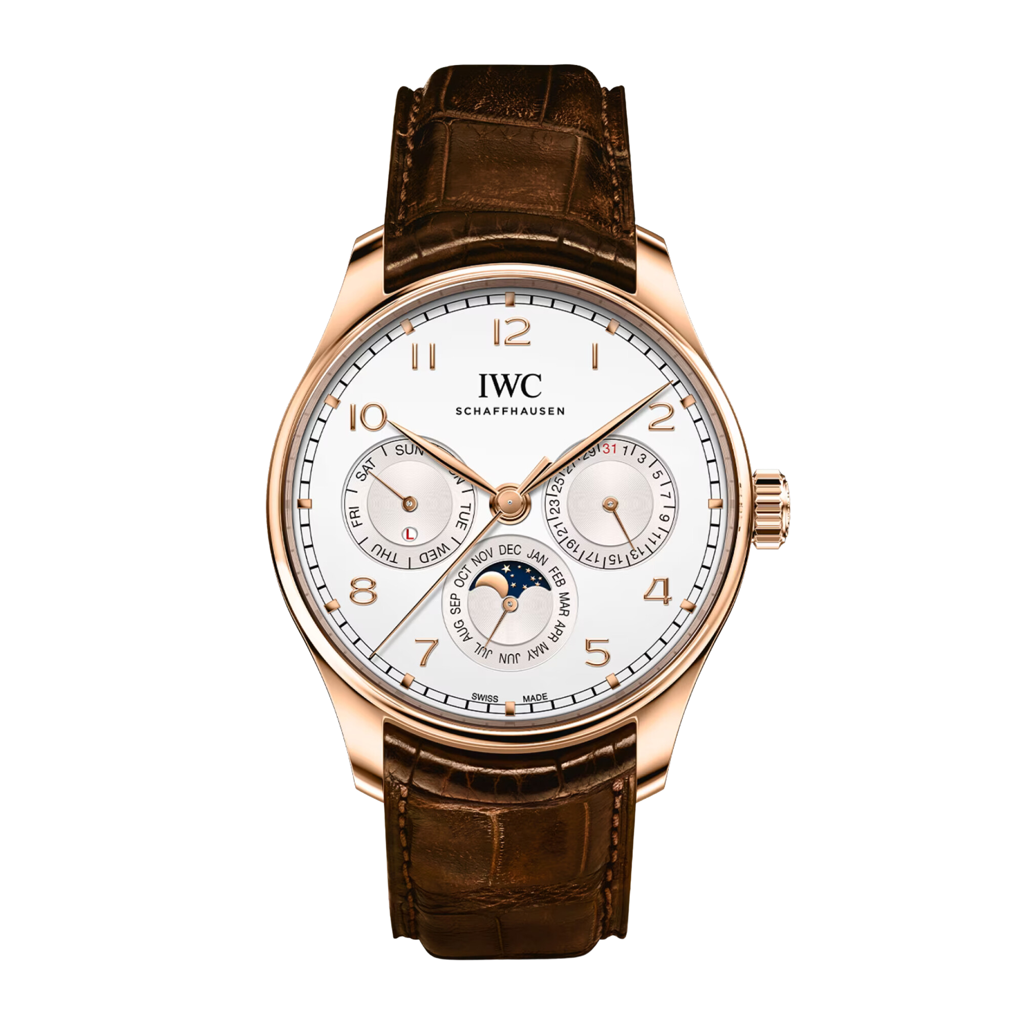 Portugieser Perpetual Calendar Rose Gold White Dial 42mm Product Image