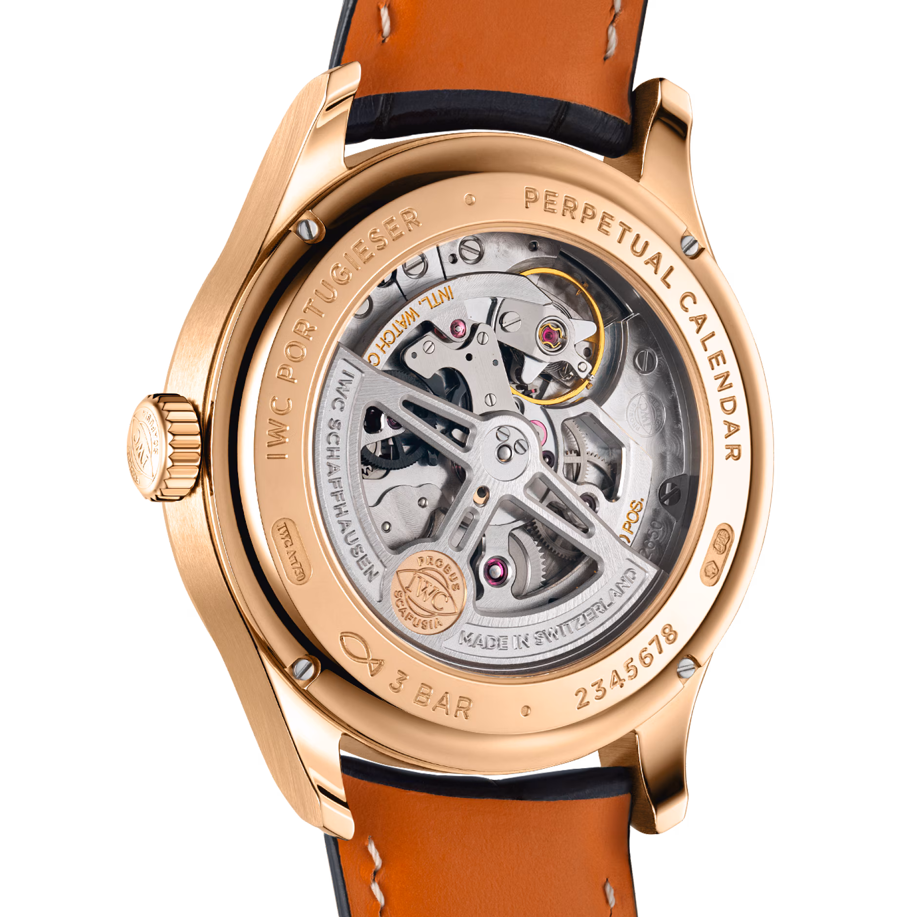 Portugieser Perpetual Calendar Rose Gold Blue Dial 42mm Product Image 3