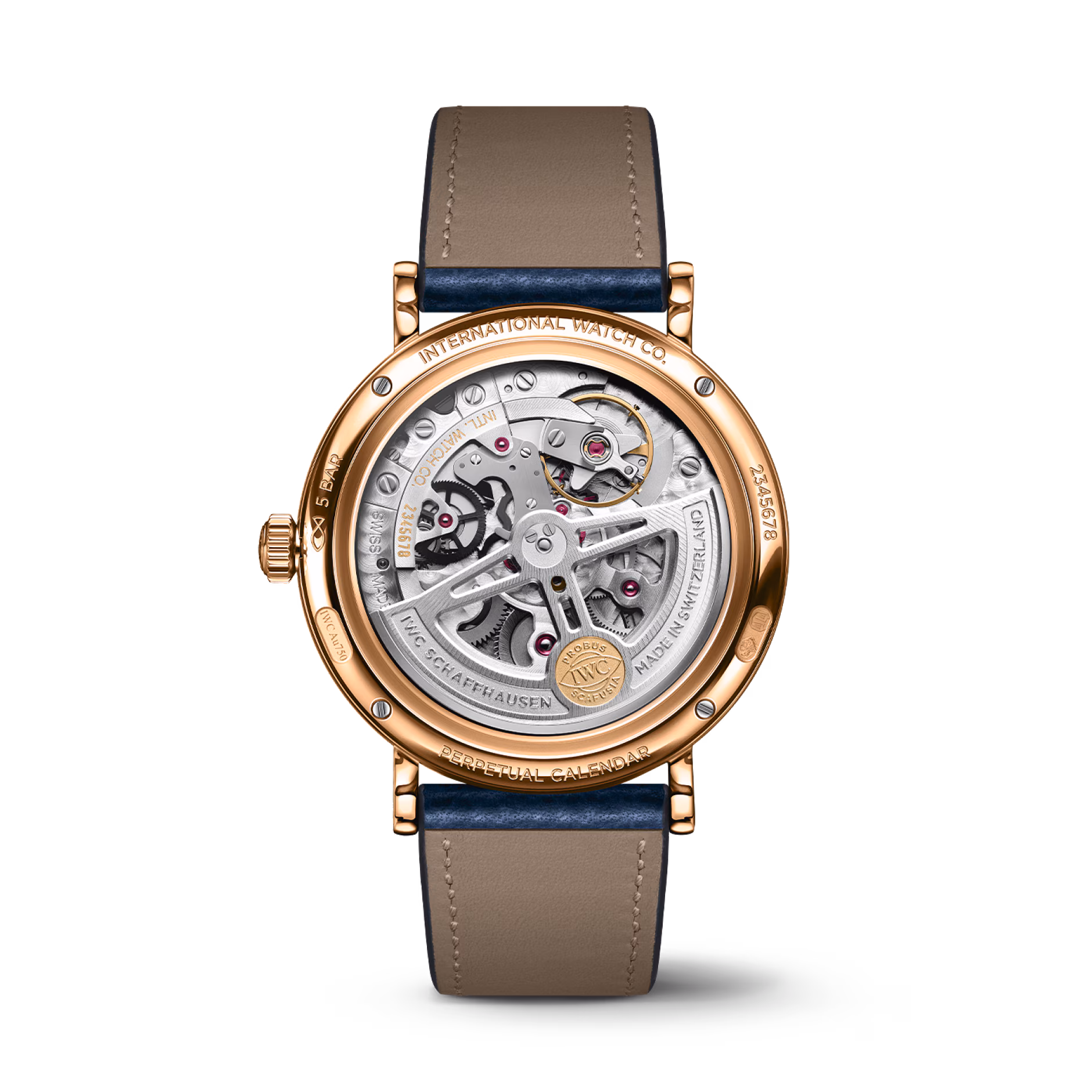 Portofino Perpetual Calendar Rose Gold Silver Dial 40mm Product Image 2