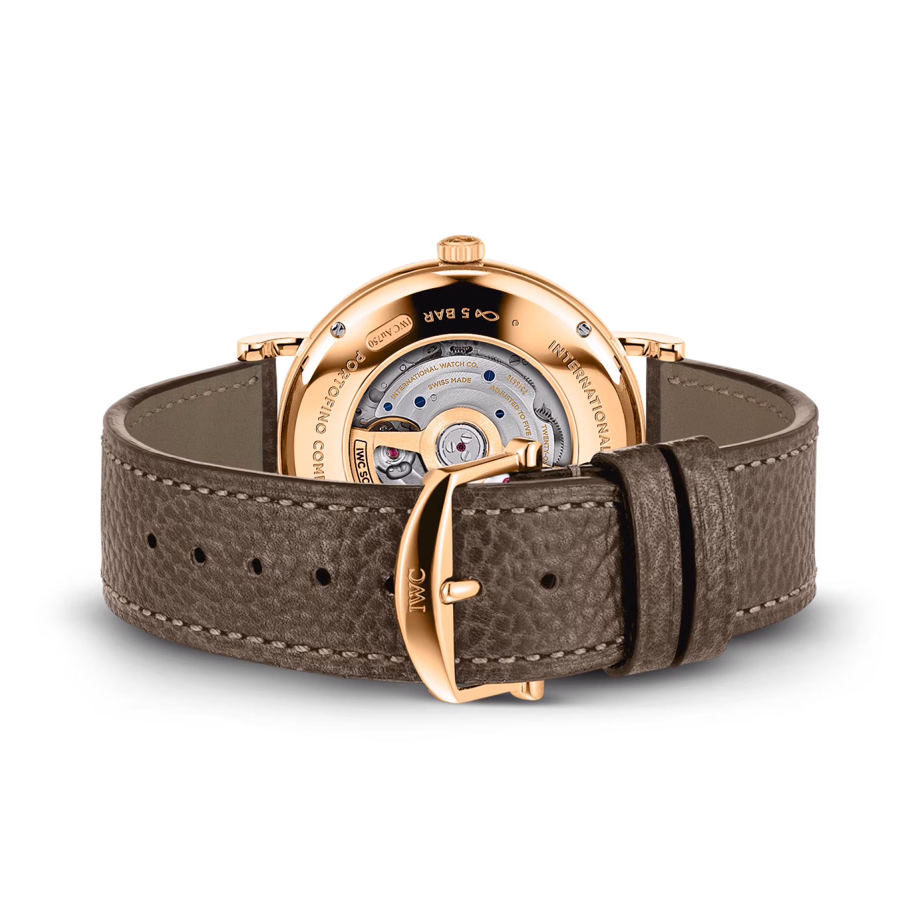 Portofino Complete Calendar Rose Gold Silver Dial 41mm Product Image 3
