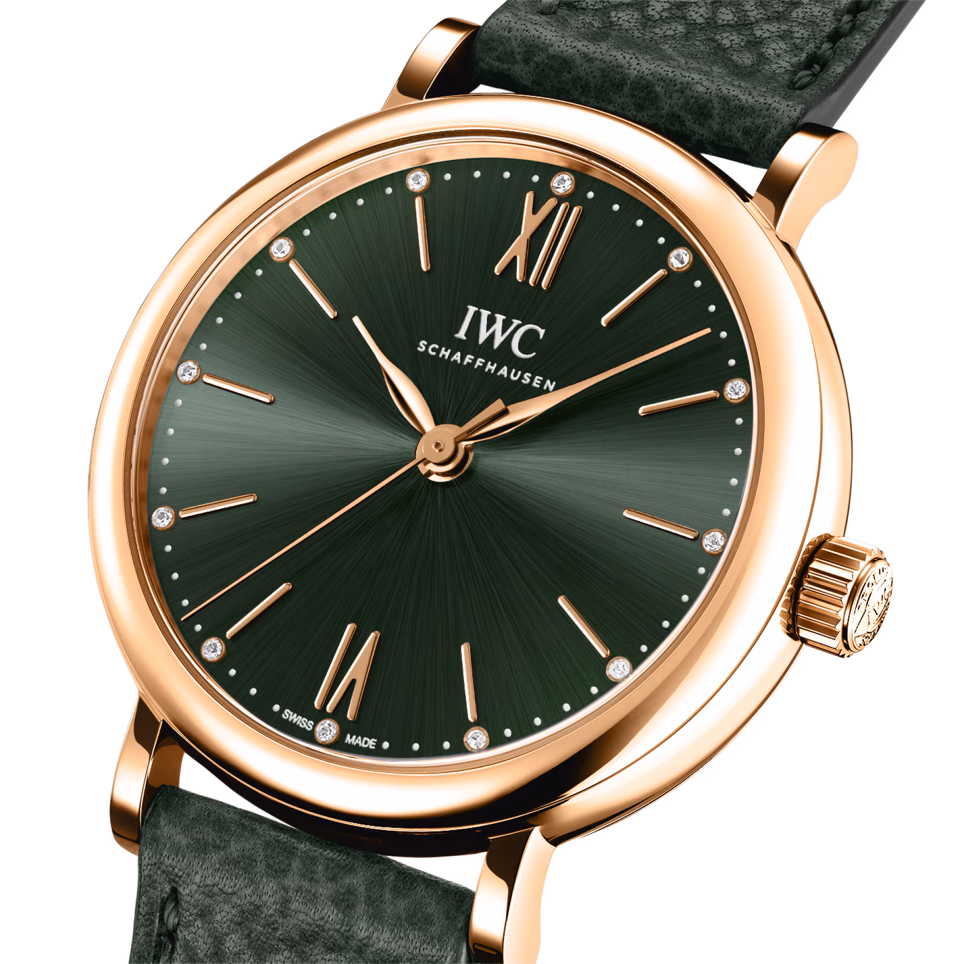 Portofino Rose Gold Green Dial 34mm Product Image 1