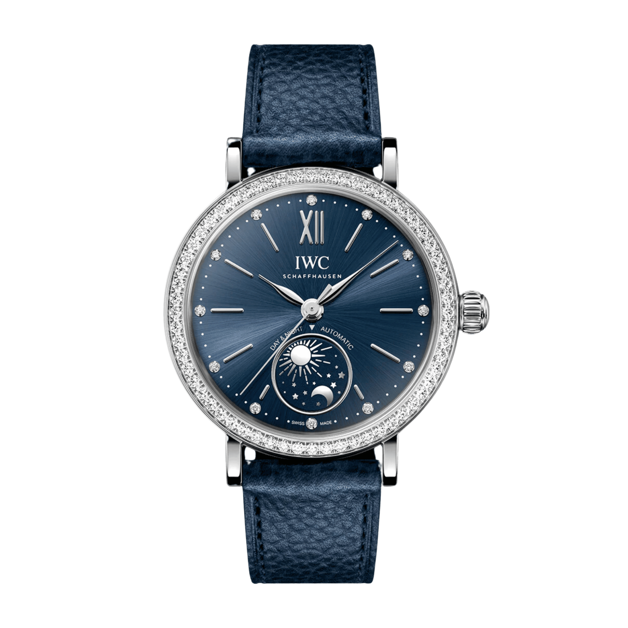 Portofino Day & Night Steel Diamond Blue Dial 34mm Product Image
