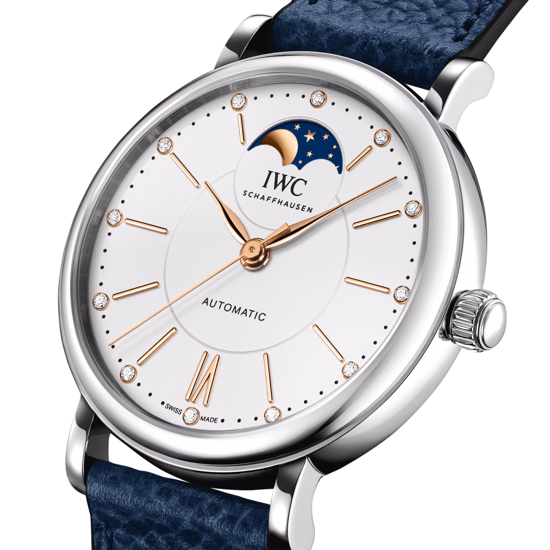 Portofino Moonphase Steel Silver Dial 37mm Product Image 1