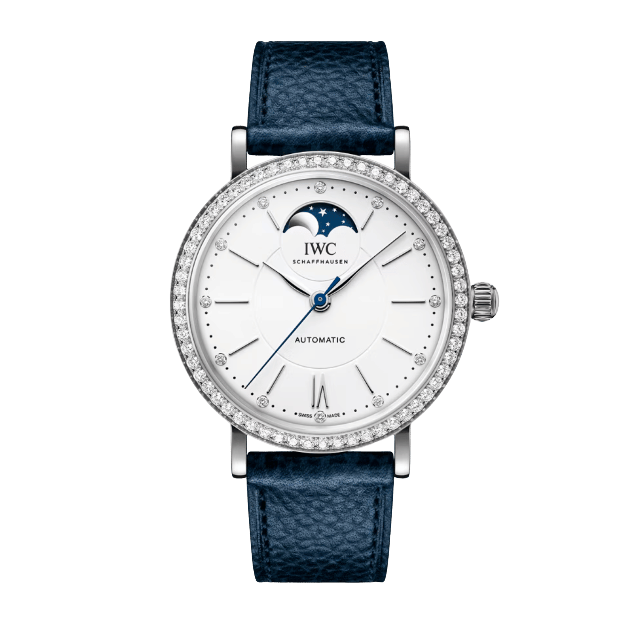 Portofino Moonphase Steel Diamond White Dial 37mm Product Image