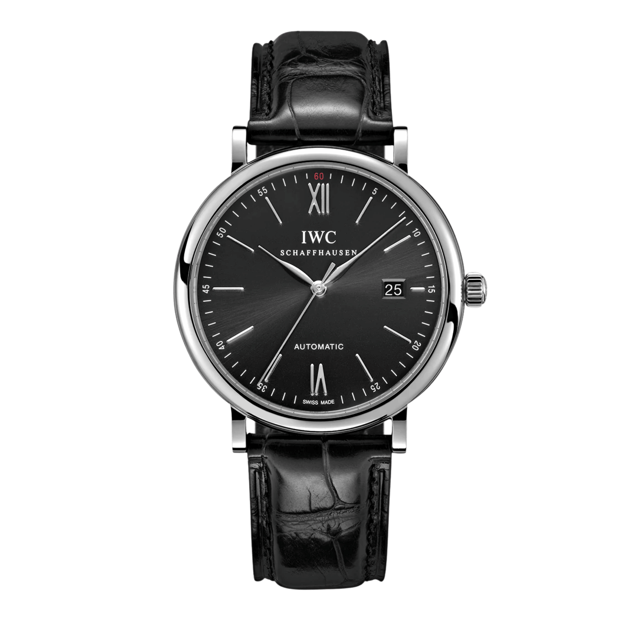 Portofino Steel Black Dial 40mm Product Image