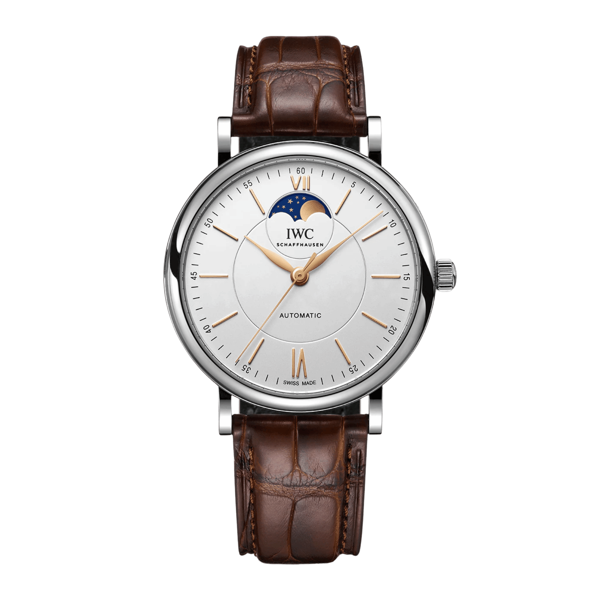 Portofino Moonphase Steel Silver Dial 40mm Product Image