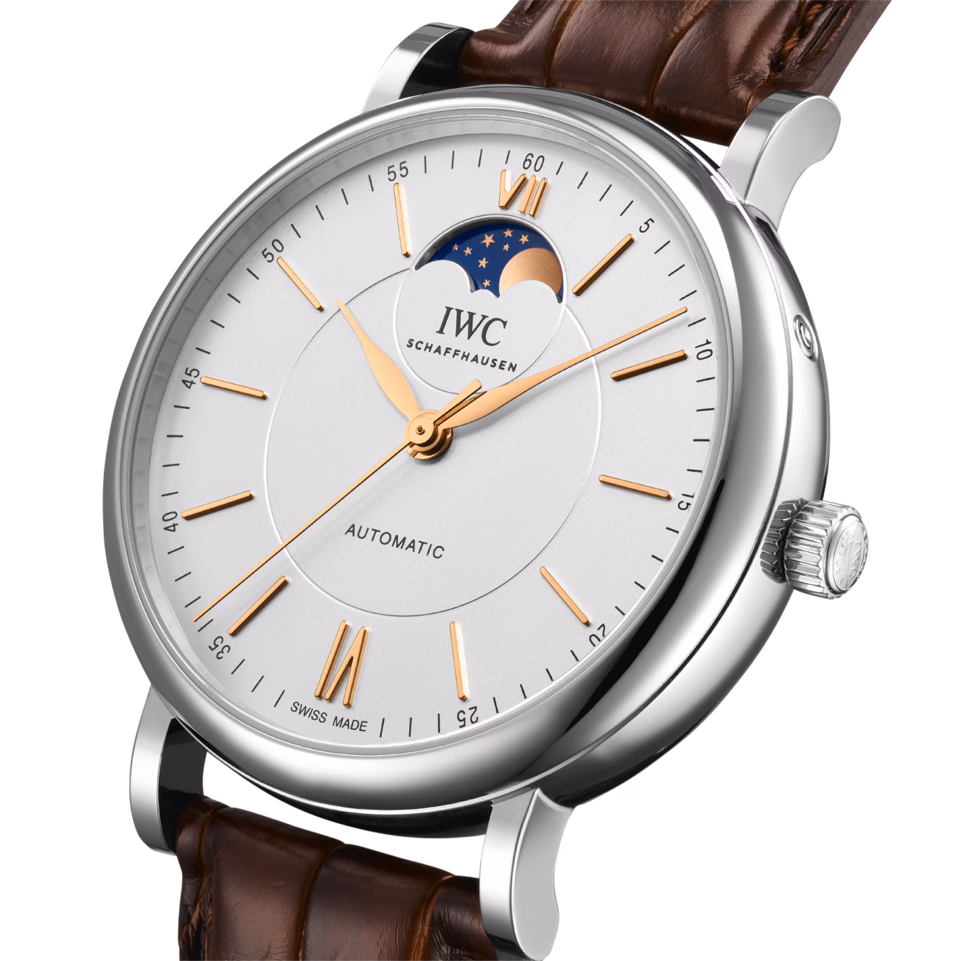Portofino Moonphase Steel Silver Dial 40mm Product Image 1