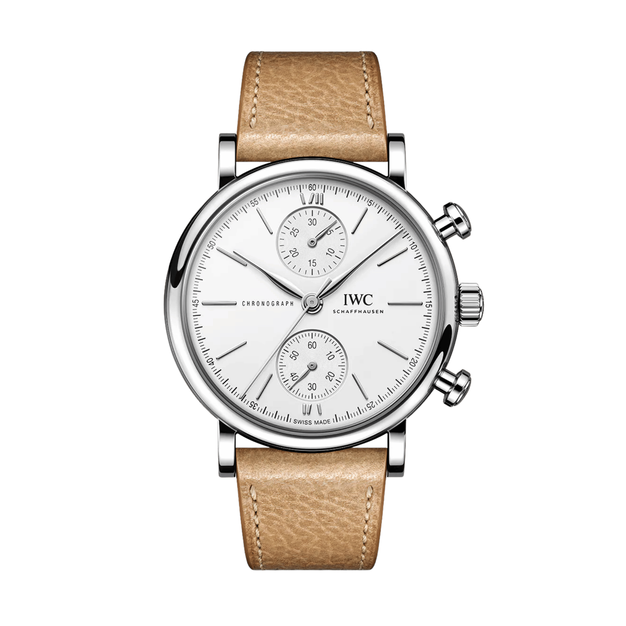 Portofino Chronograph Steel White Dial 39mm Product Image 5