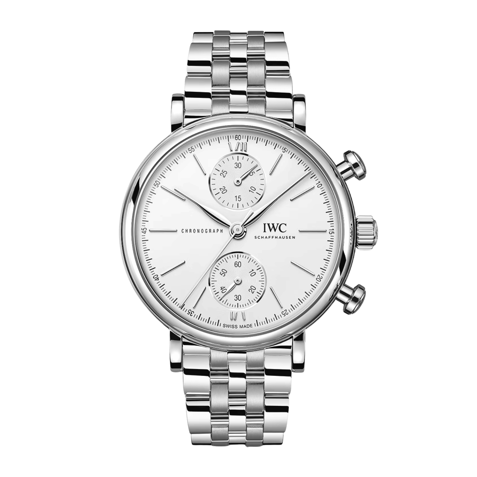 Portofino Chronograph Steel White Dial 39mm Product Image