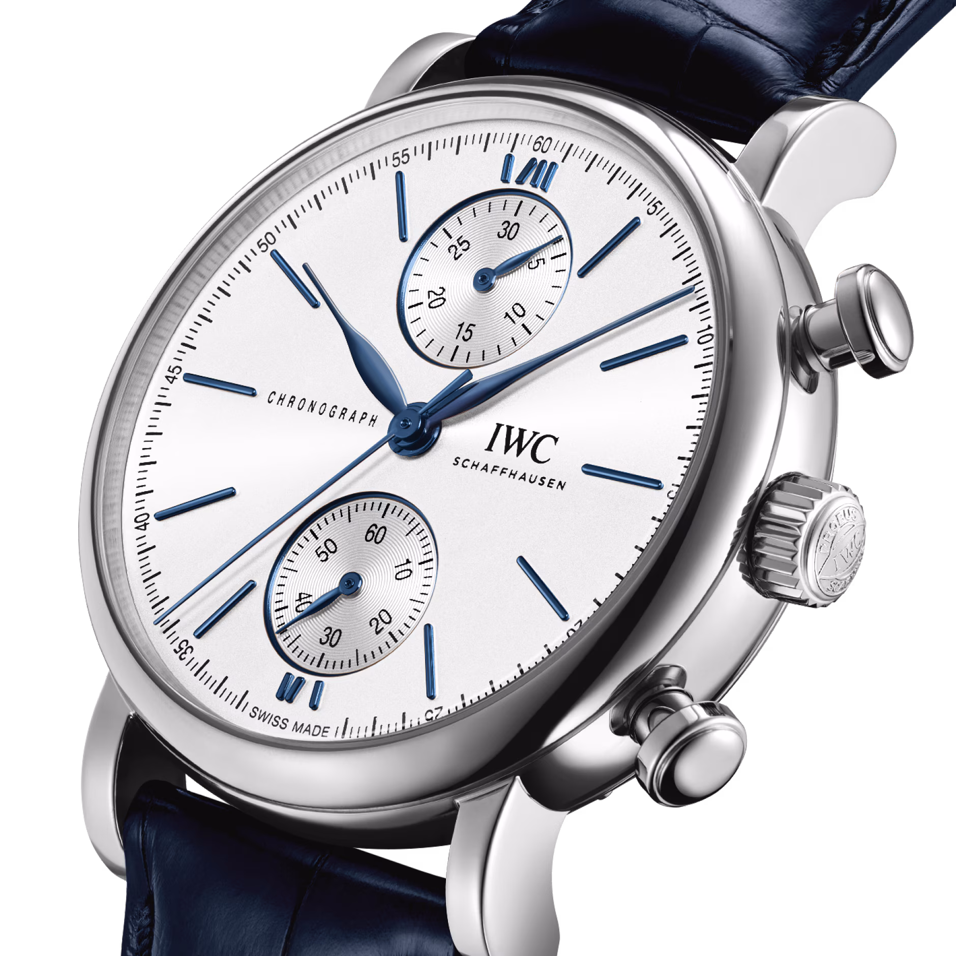 Portofino Chronograph Steel White Dial 39mm Product Image 1