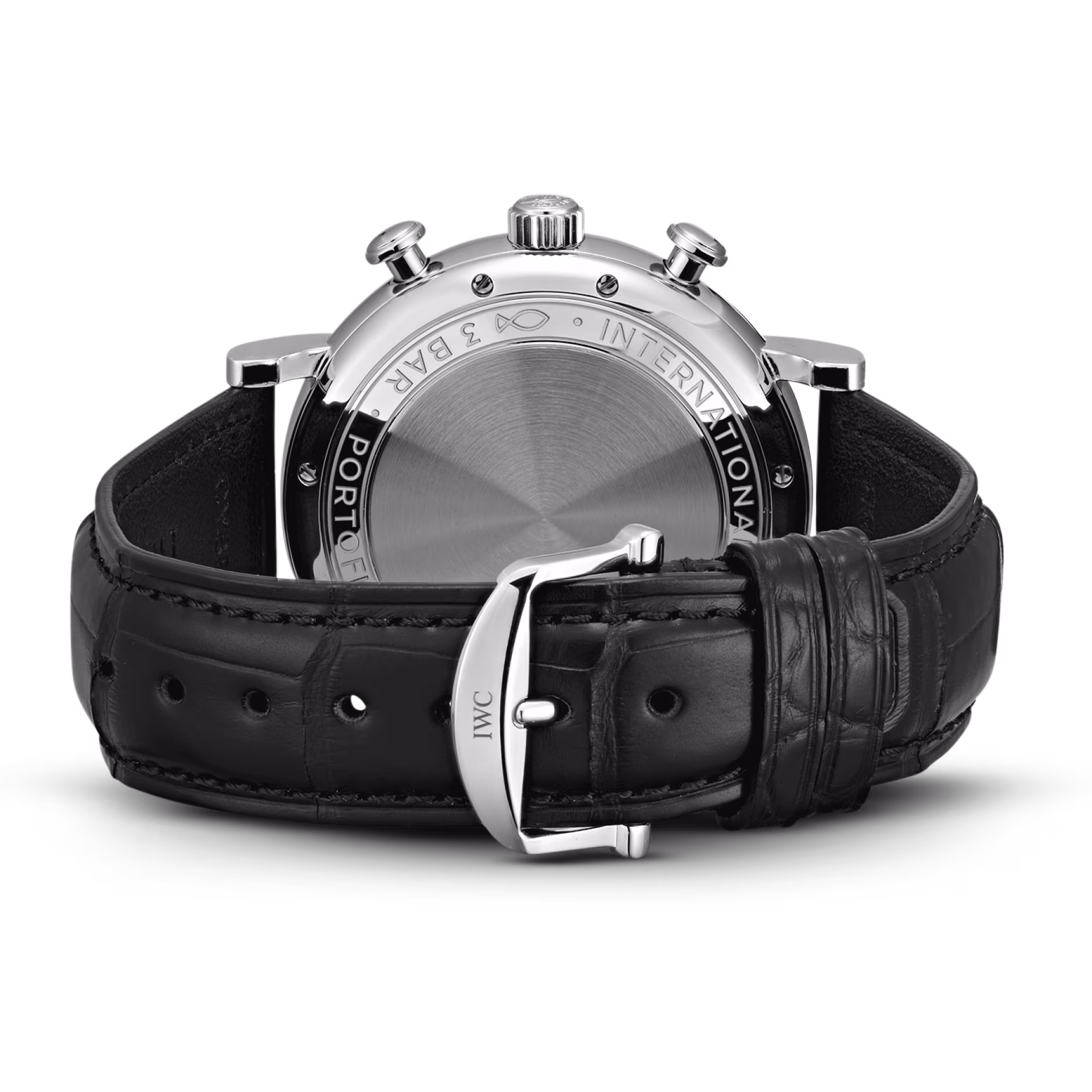 Portofino Chronograph Steel Black Dial 42mm Product Image 5