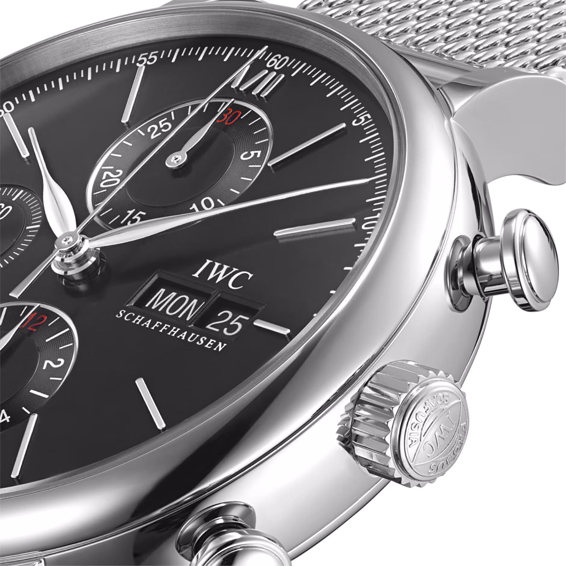 Portofino Chronograph Steel Black Dial 42mm Product Image 3