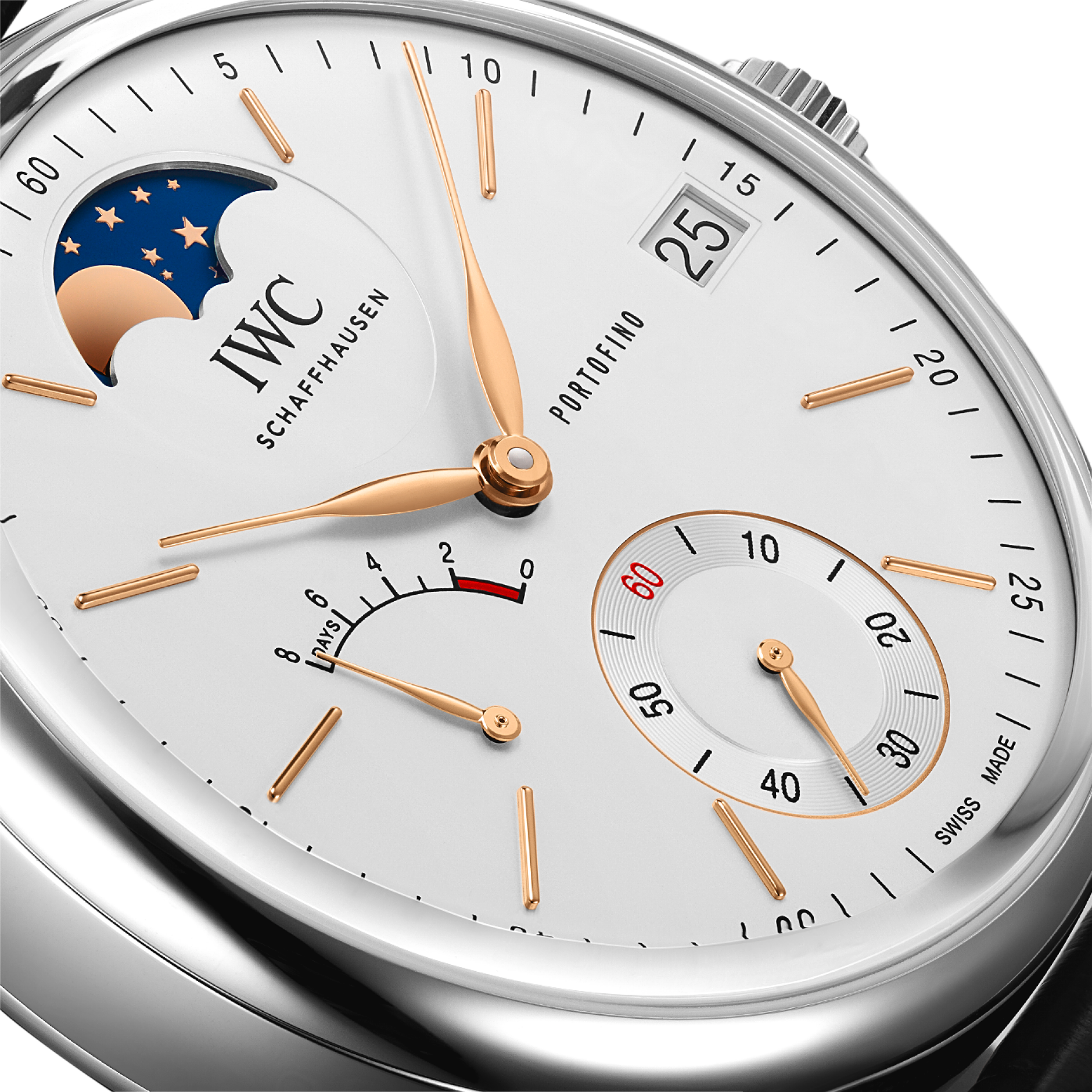 Portofino Moonphase Steel Silver Dial 45mm Product Image 3