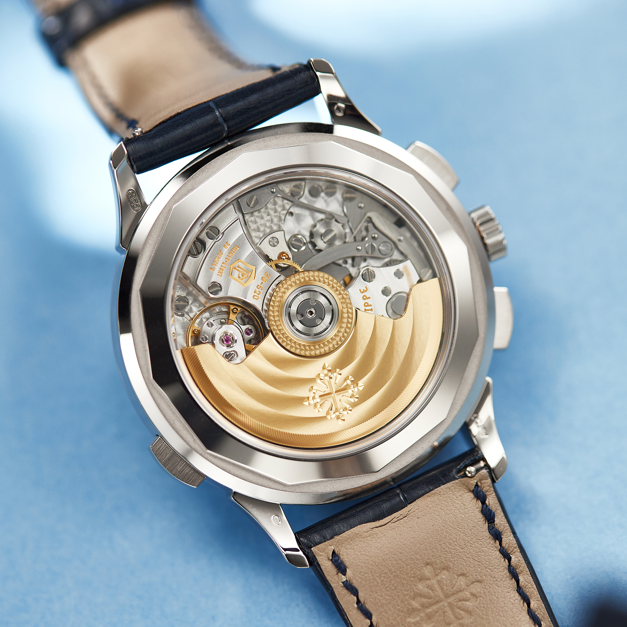 Complications World Time Chronograph White Gold Blue Dial "Hong Kong" 39mm Product Image