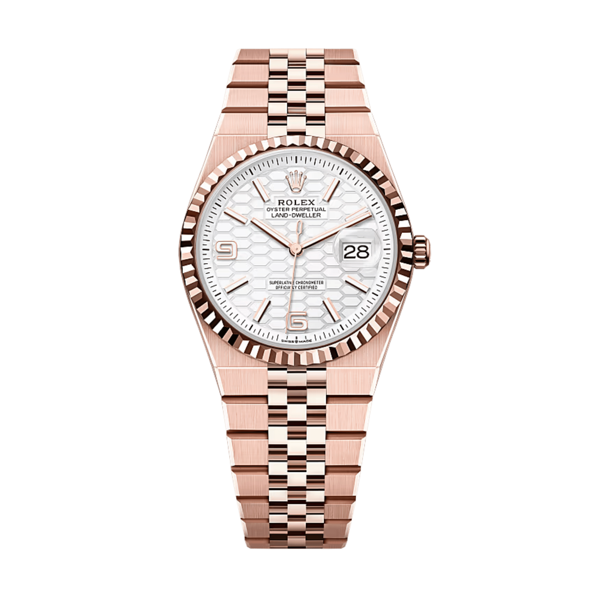 Land-Dweller Rose Gold Jubilee White Dial 36mm Product Image