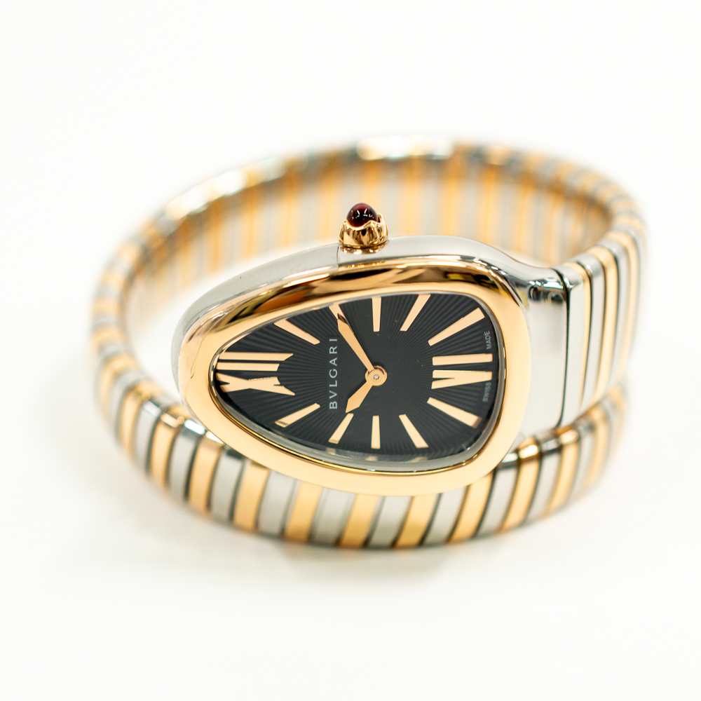 Serpenti Tubogas Rose Gold & Steel Black Dial 35mm Product Image 1