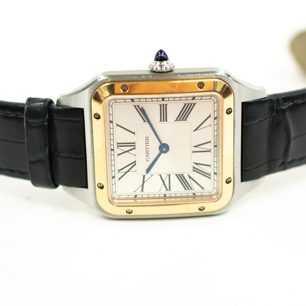 Santos-Dumont Rose Gold & Steel Silver Dial 31mm Product Image 2