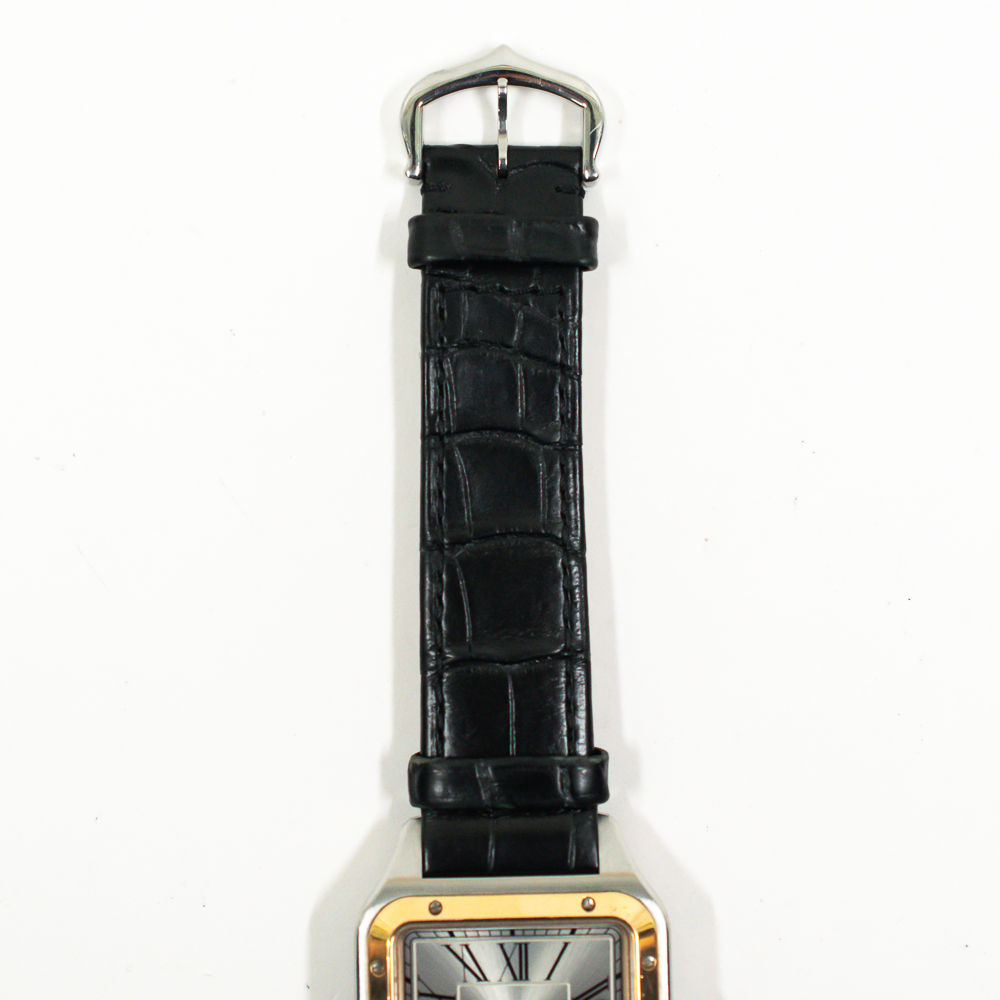 Santos-Dumont Rose Gold & Steel Silver Dial 31mm Product Image 4