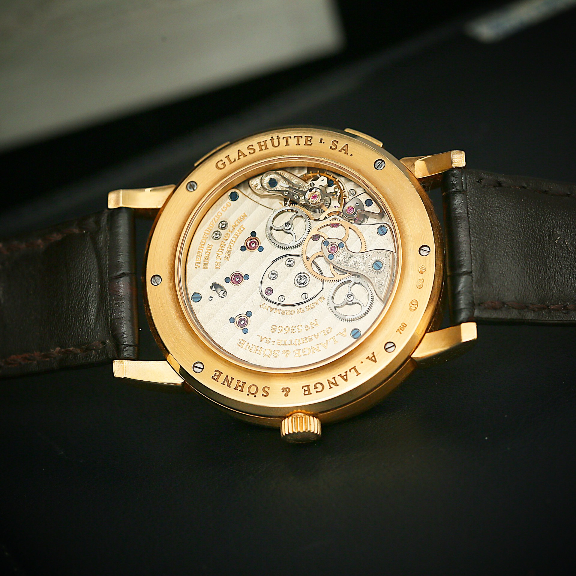 Lange 1 Timezone Yellow Gold Silver Dial 41mm Product Image 5