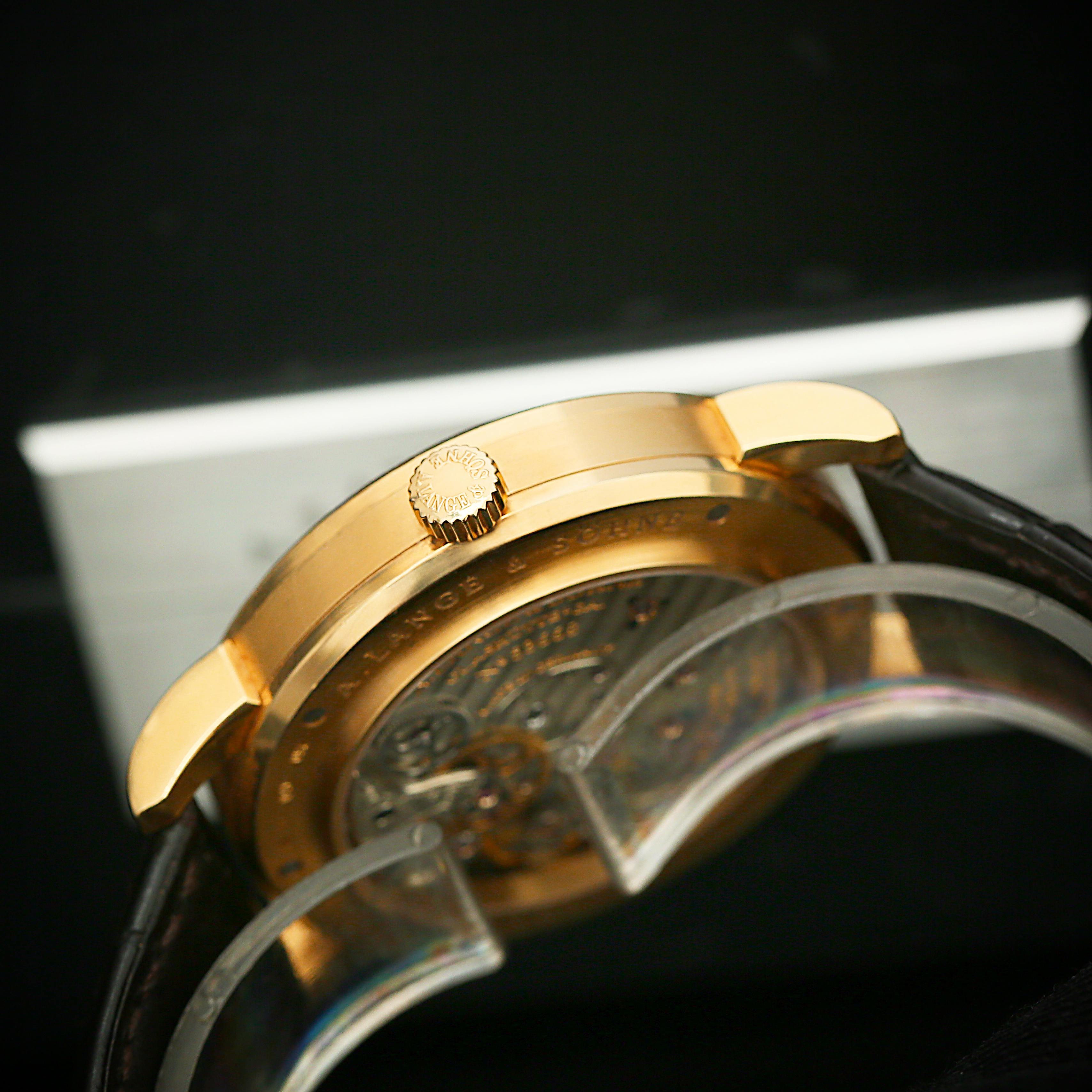 Lange 1 Timezone Yellow Gold Silver Dial 41mm Product Image 6