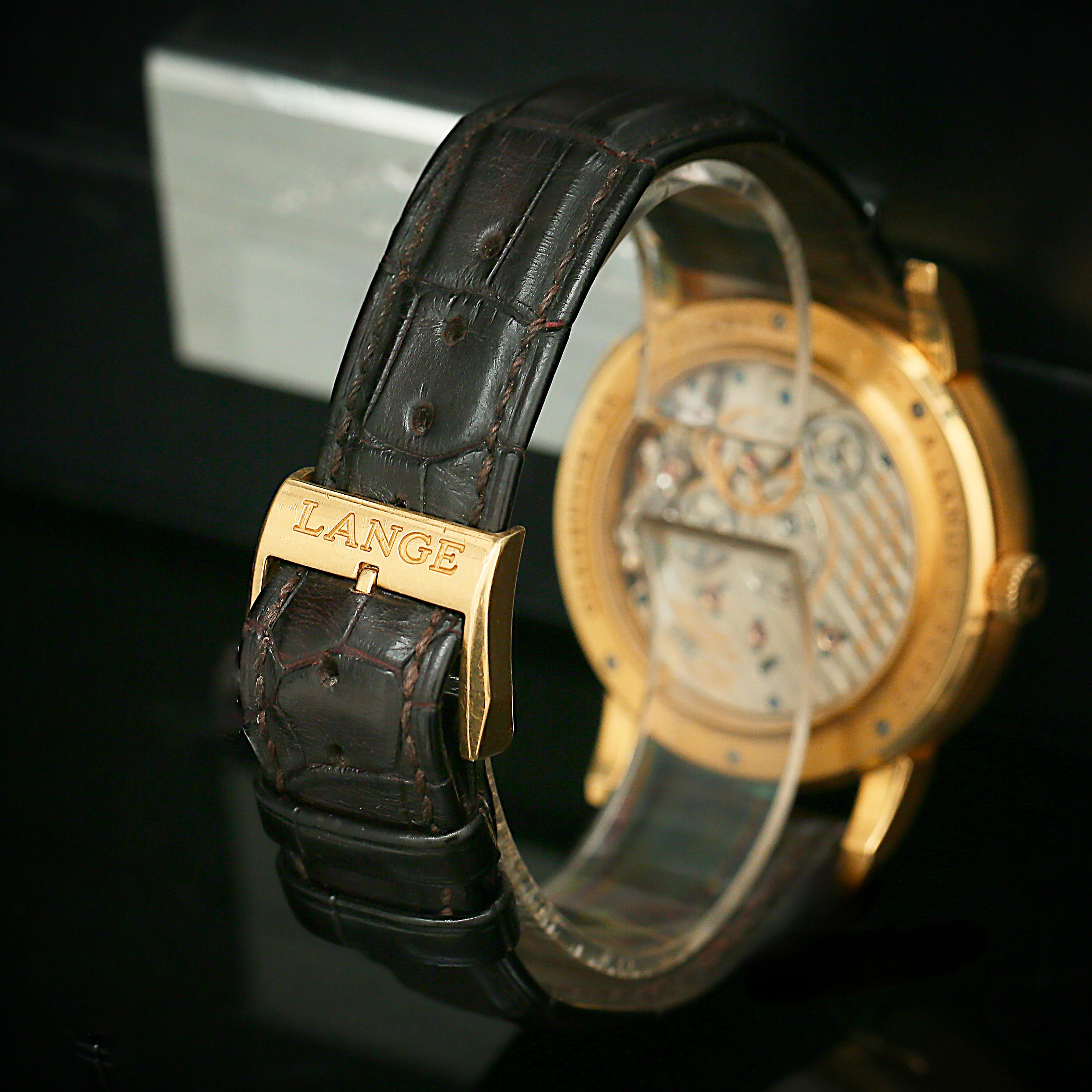 Lange 1 Timezone Yellow Gold Silver Dial 41mm Product Image 7