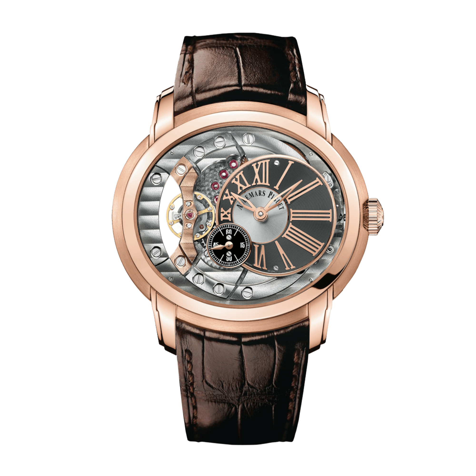 Millenary Rose Gold Black Skeleton Dial 47mm Product Image