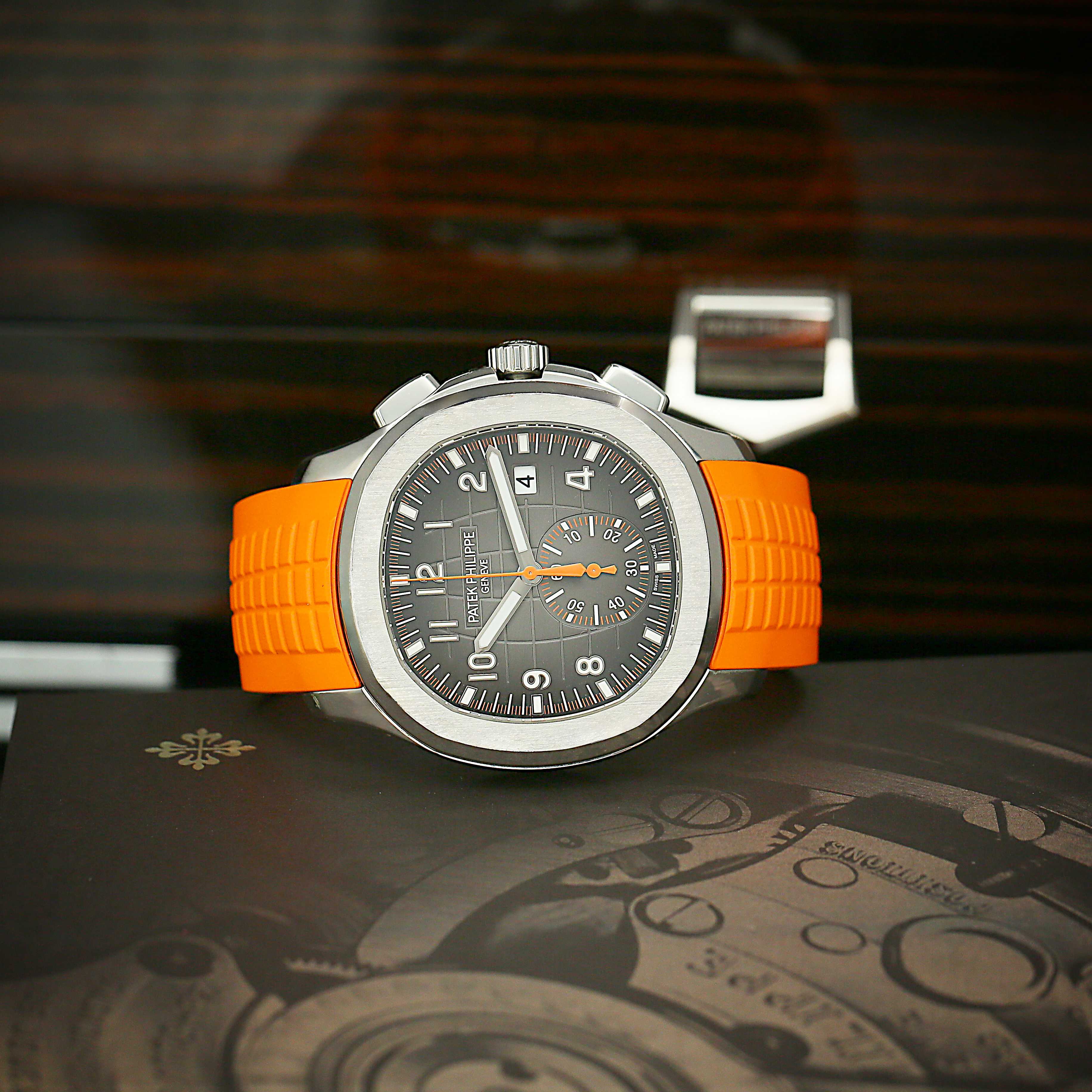 Aquanaut Chronograph Steel Black Dial 42mm Product Image 3