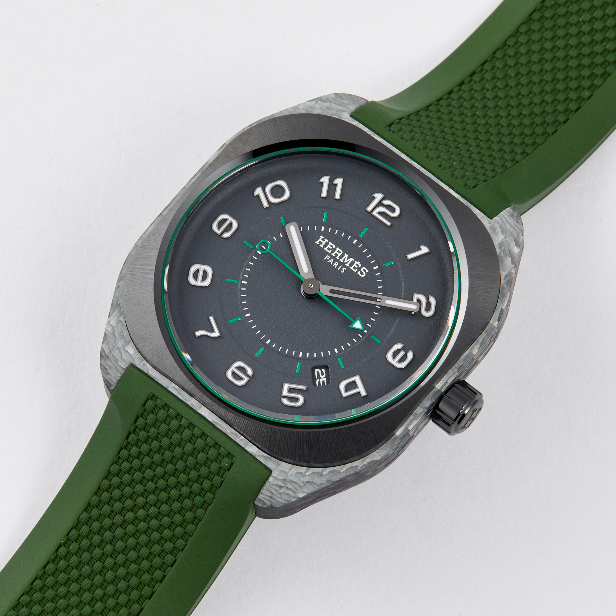 Hermès H08 Glass Fiber Composite Grey Dial 39mm SPI.746B - Make an