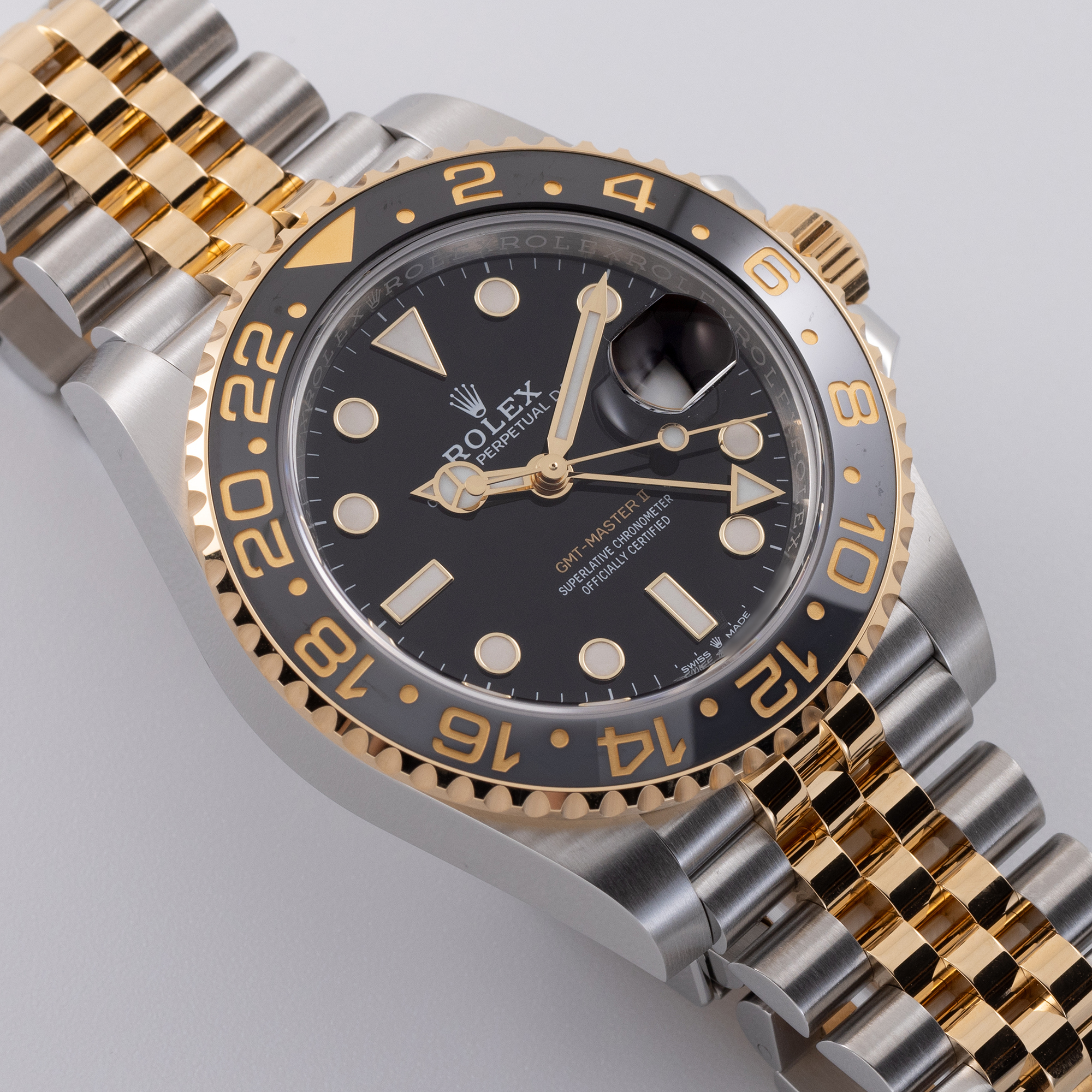 GMT-Master II Yellow Gold & Steel Jubilee Black Dial 40mm Product Image 1