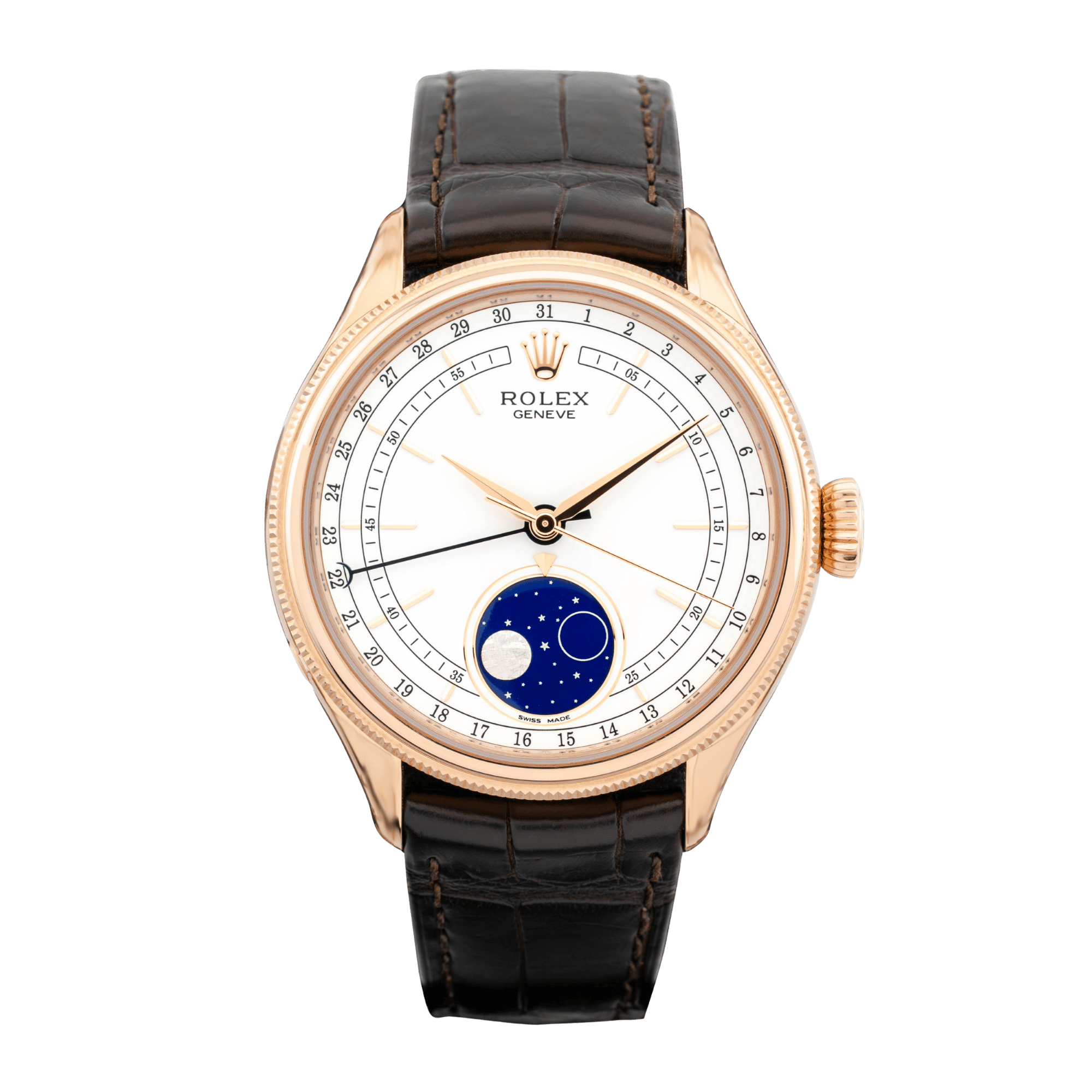 Cellini Moonphase Rose Gold White Dial 39mm Product Image